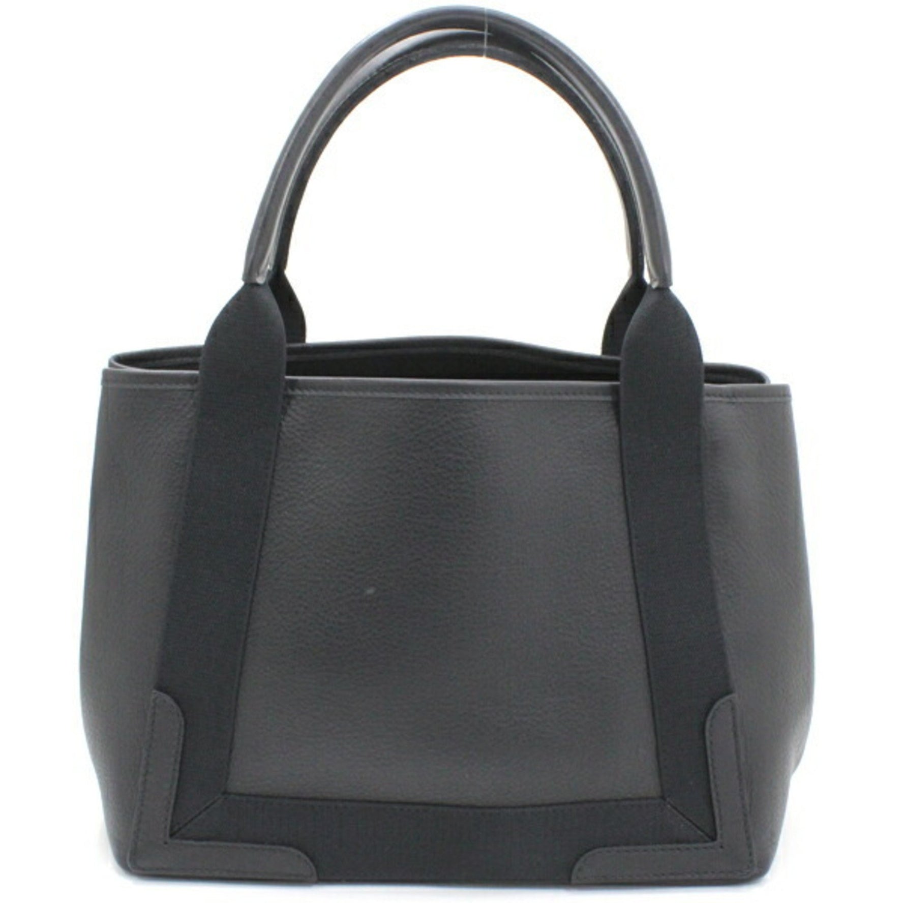 Balenciaga Navy Cabas S Handbag Tote Bag Leather Men Women 1060