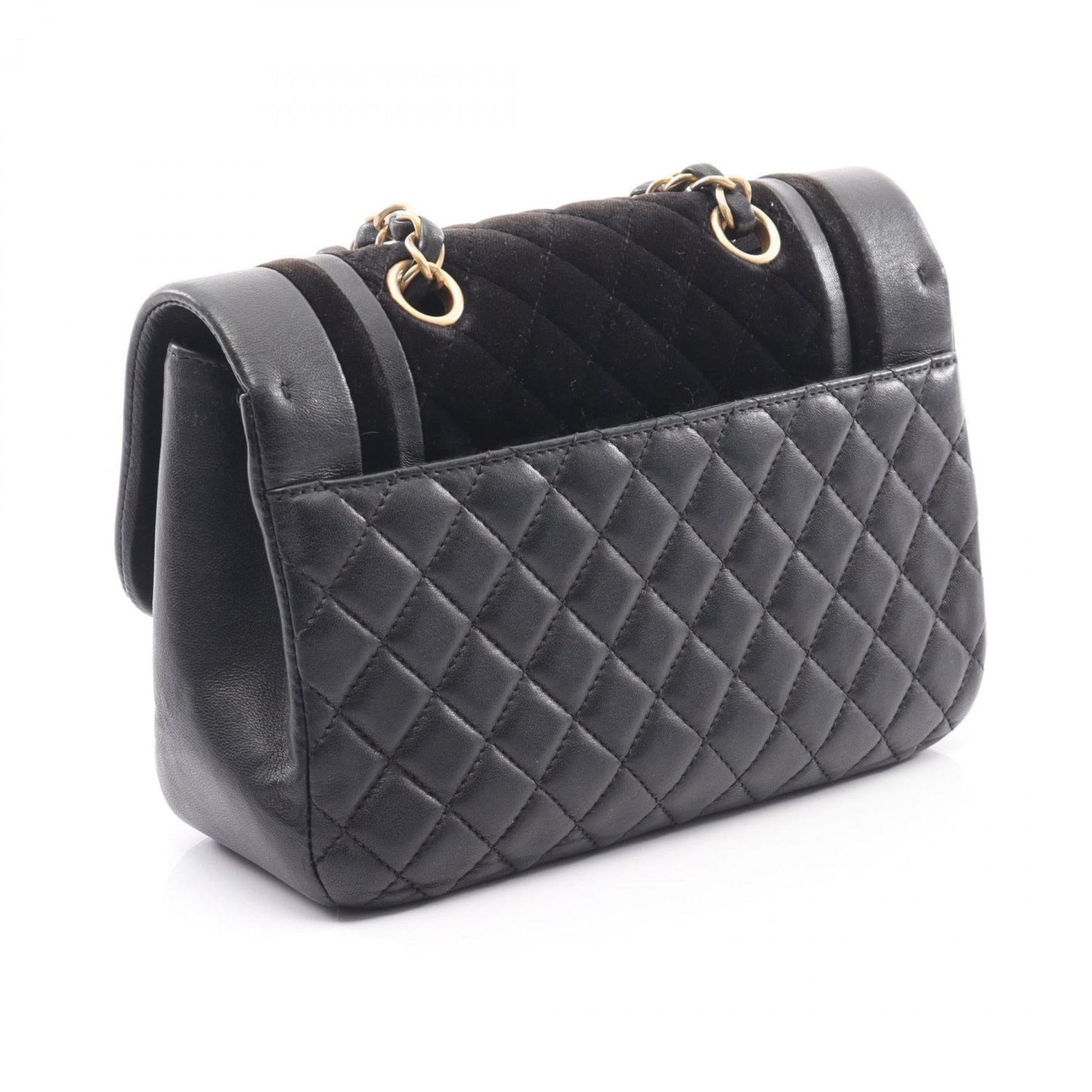 CHANEL Matelasse Shoulder Bag, Fabric Lambskin (Sheep Leather)