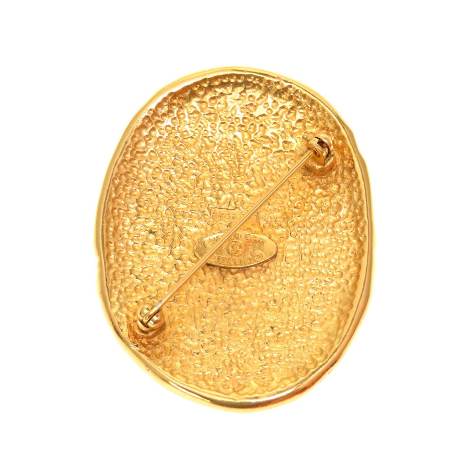 CHANEL Crown Coco Mark Vintage Brooch 0233