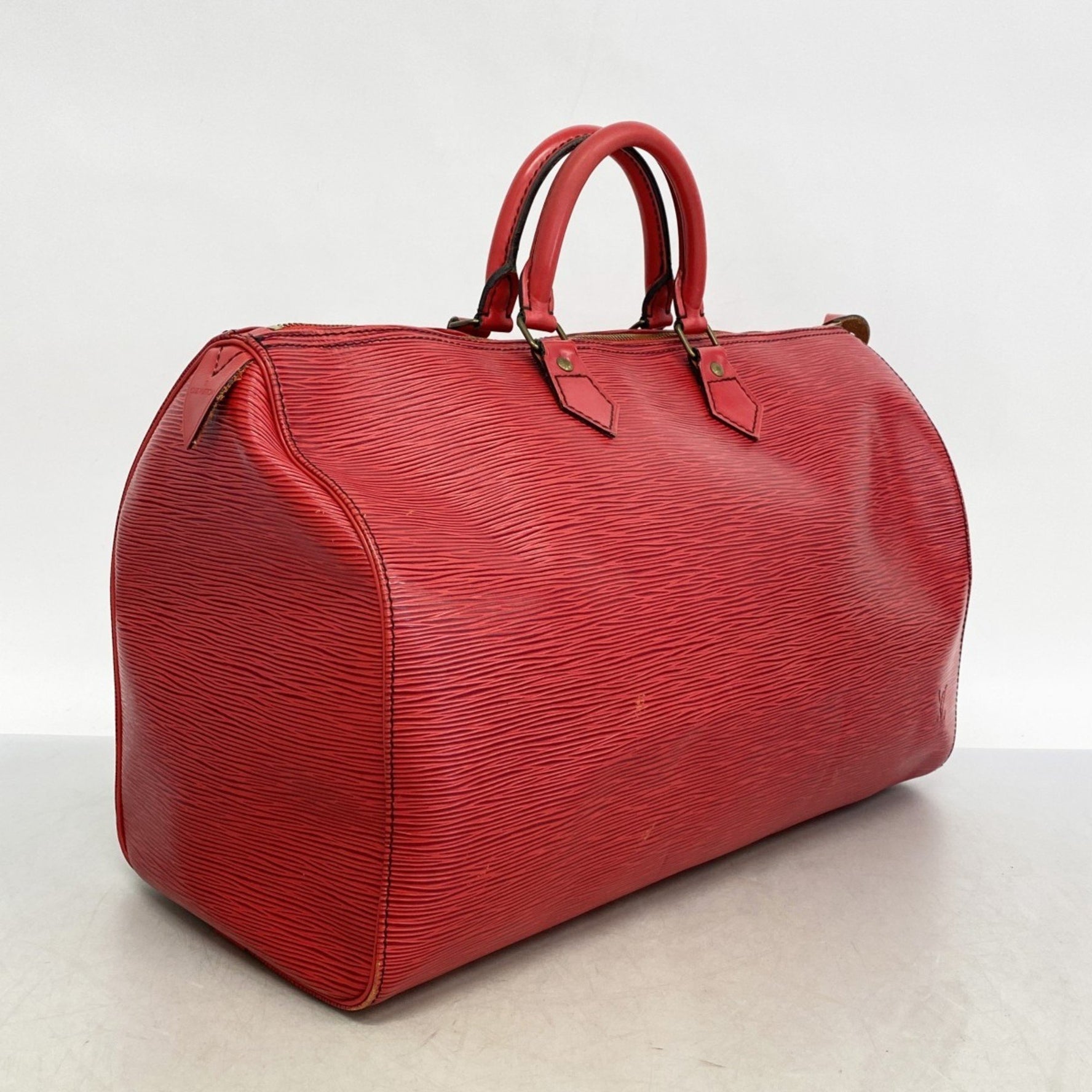 Louis Vuitton Epi Speedy 40 Handbag Castilian Red