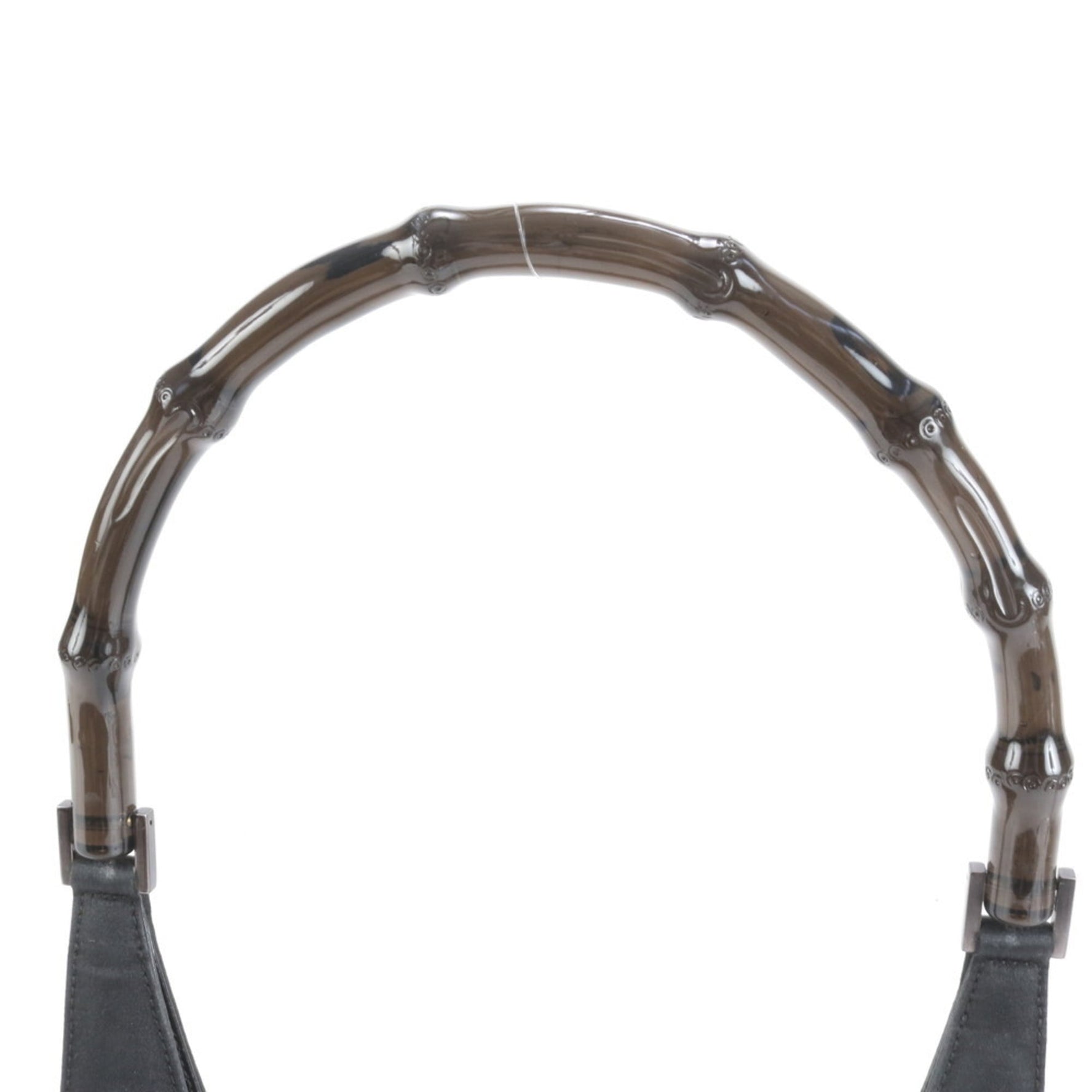 Gucci Clear Bamboo Leather Shoulder Bag, One-Shoulder 000-0818