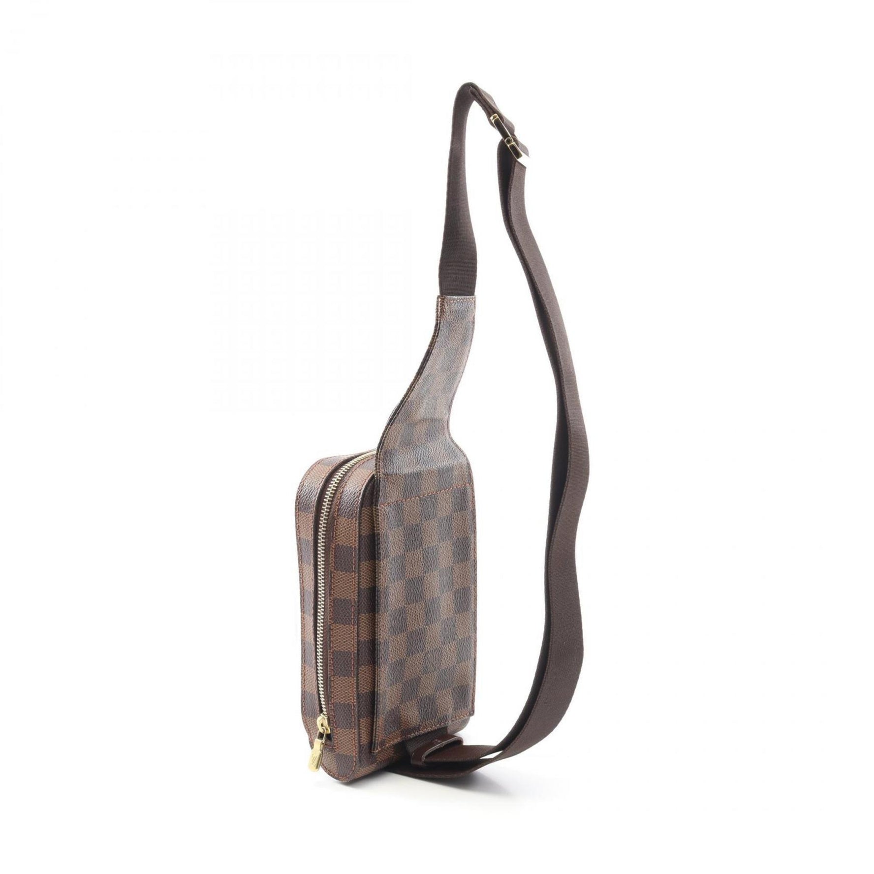 Louis Vuitton Geronimos Waist Bag/Body Bag, Coated Canvas, Damier Leather, Brown, Men's/Women's