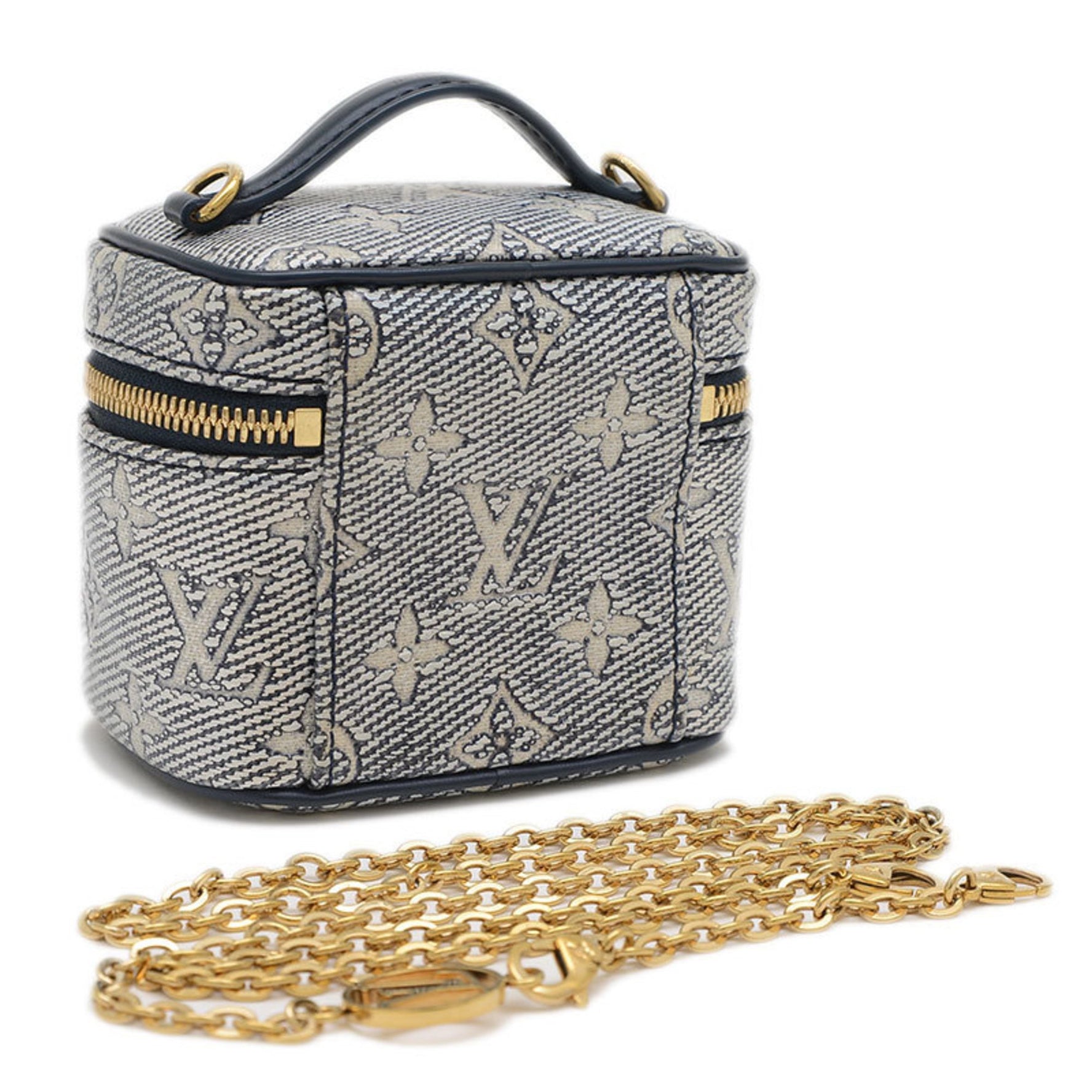 Louis Vuitton Monogram Laminated Micro Vanity Chain Shoulder Bag