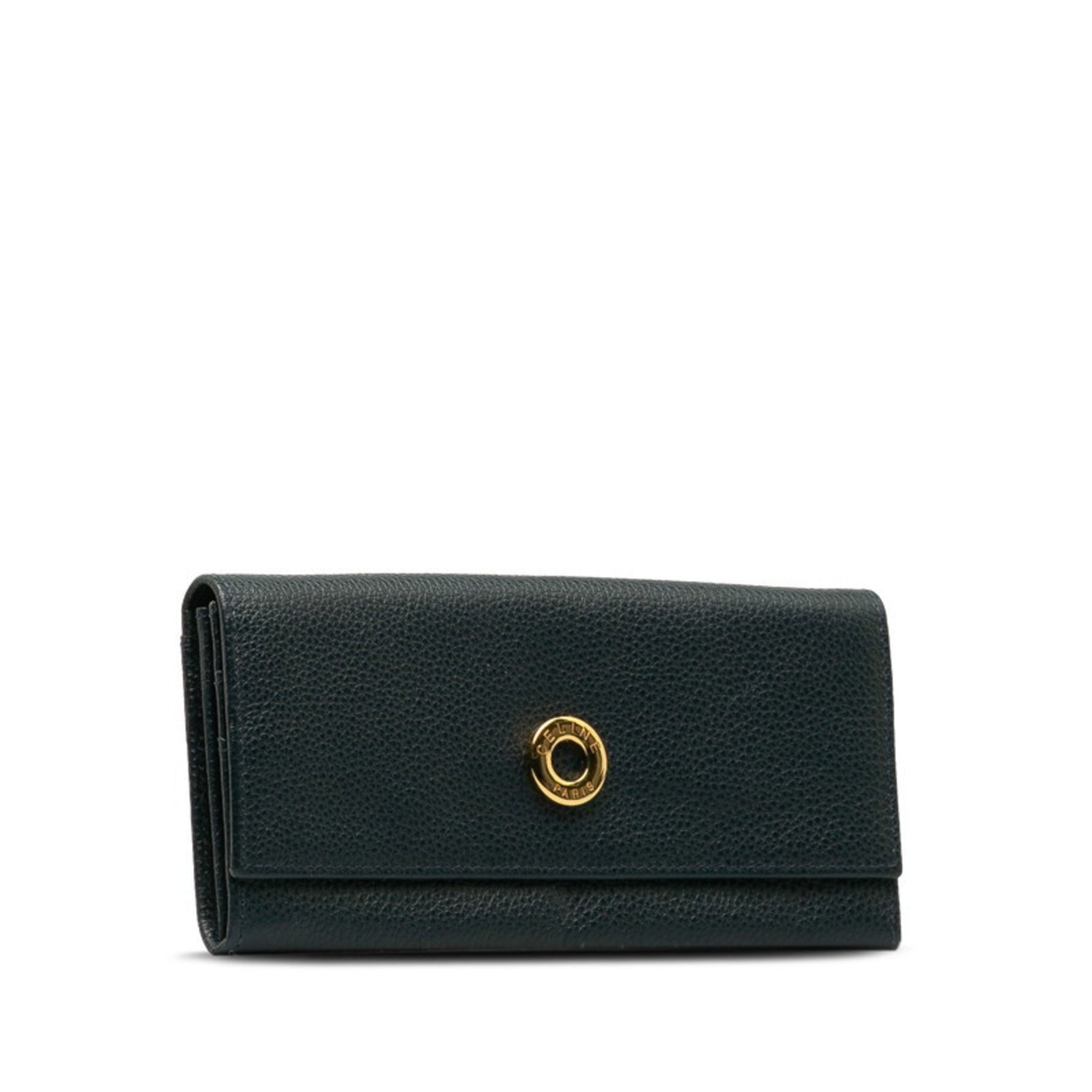CELINE Circle Long Wallet Leather