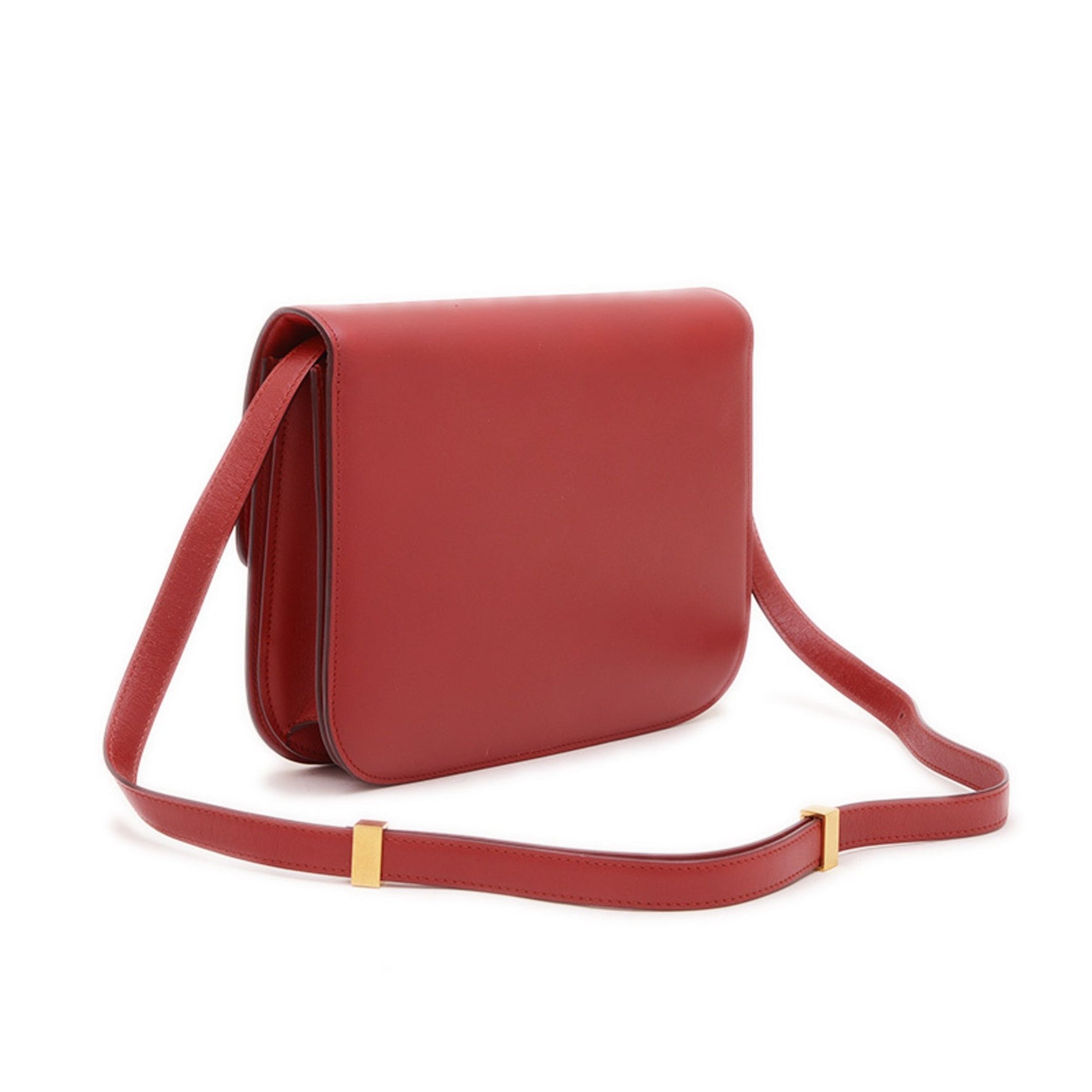 Celine Classic Box Shoulder Bag Calf Red BP