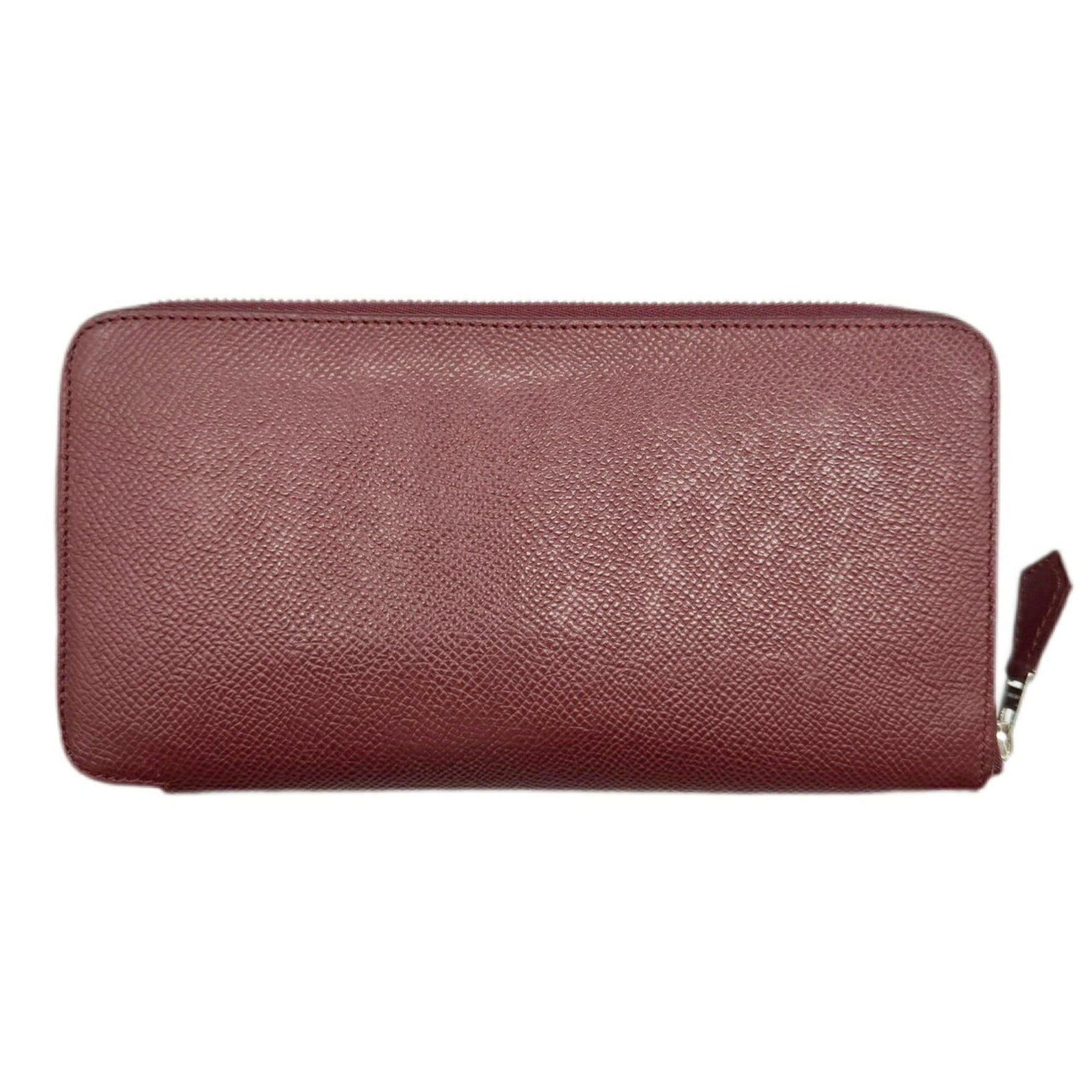 HERMES Azap Long Silk In Round Wallet Epson Rouge H □R engraved 2014 Men's