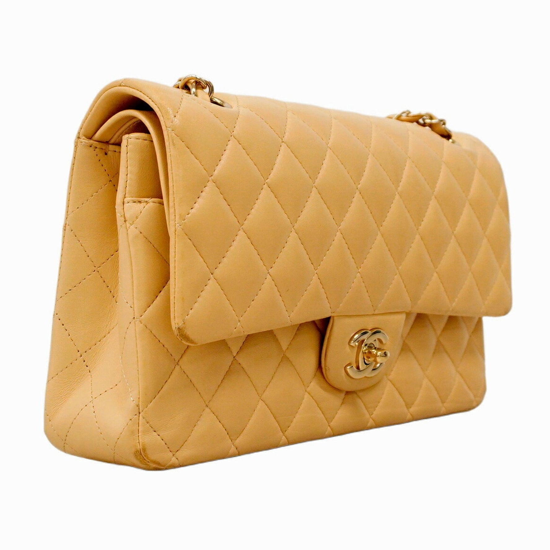 Chanel Matelasse Shoulder Bag with Double Flap and Chain, Lambskin