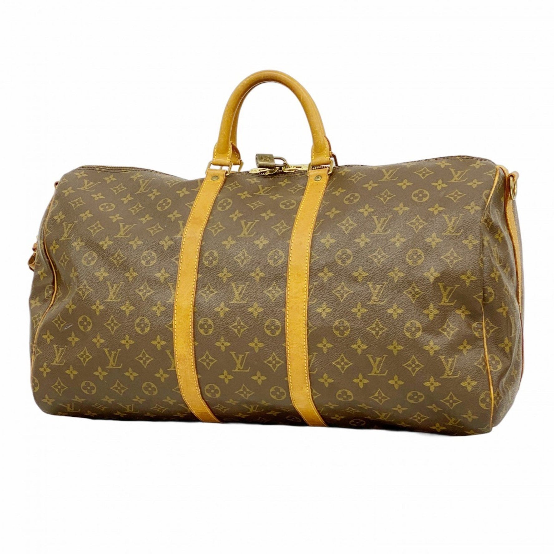 Louis Vuitton Monogram Keepall Bandouliere 55 Boston Bag Men's and