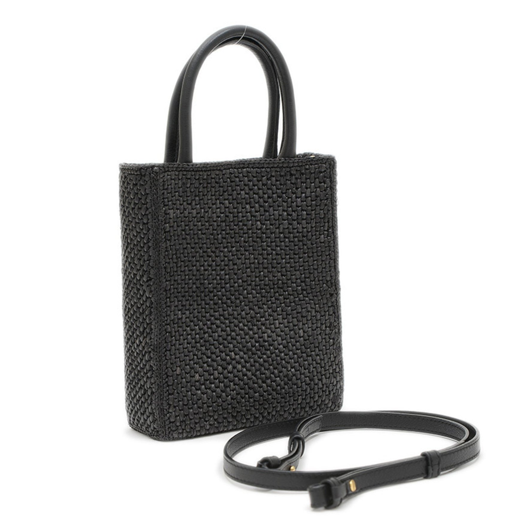 Loewe Standard Shoulder Bag in Raffia and Leather