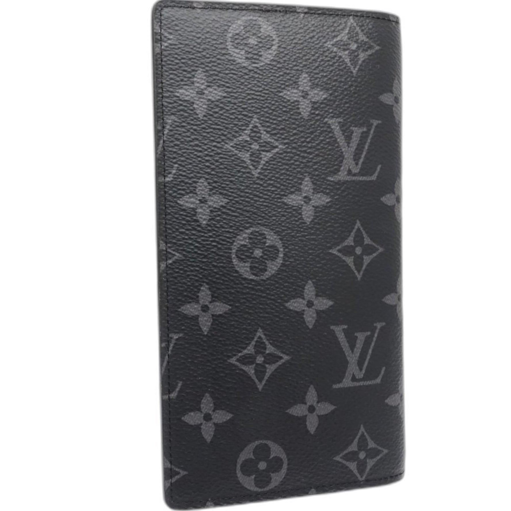 Louis Vuitton Long Wallet Portefeuille Brazza Monogram Eclipse Black
