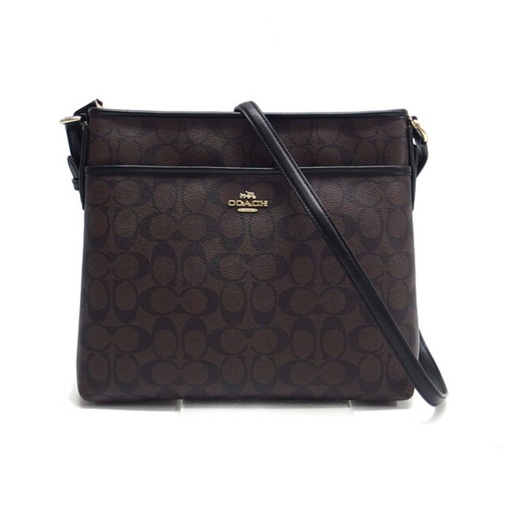 Coach Signature Shoulder Bag Black