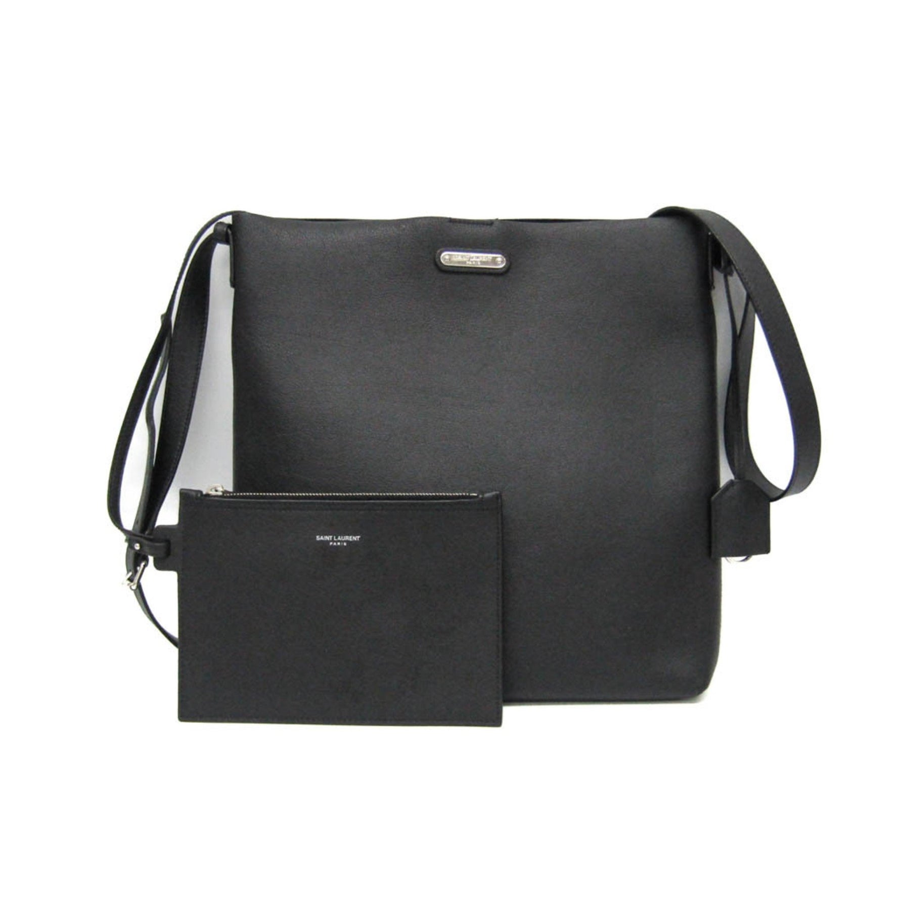 Saint Laurent Bold Leather Shoulder Bag