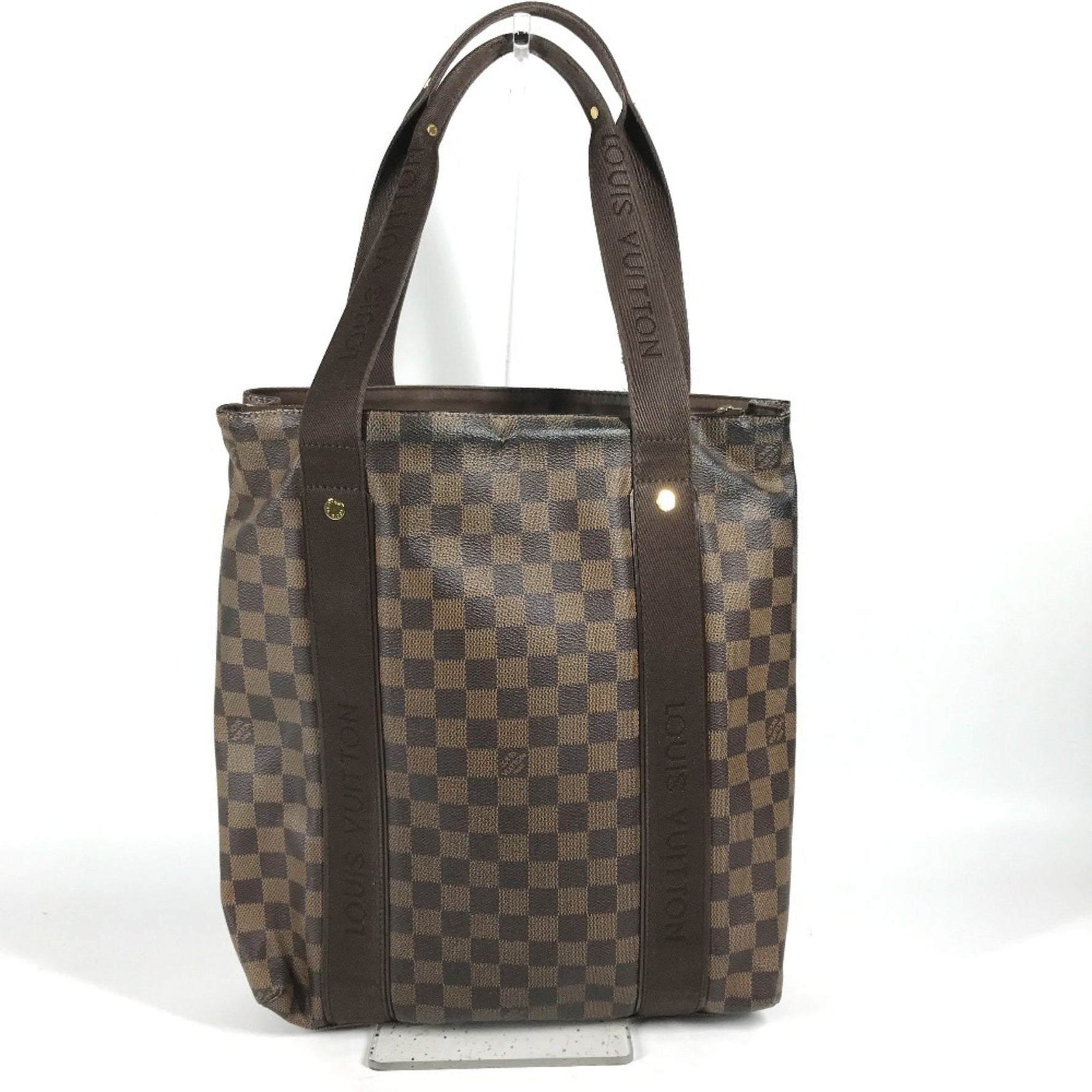 Louis Vuitton Damier Cabas Bobur Shoulder Bag Tote Canvas Ebene Brown