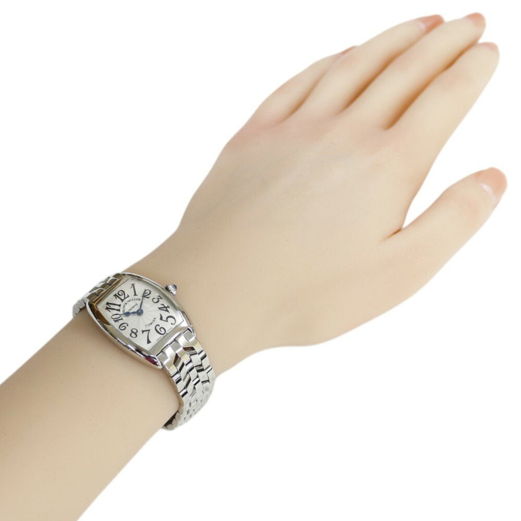 Franck Muller Tono Curvex Watch Stainless Steel 1752 Quartz Ladies FRANCK MULLER