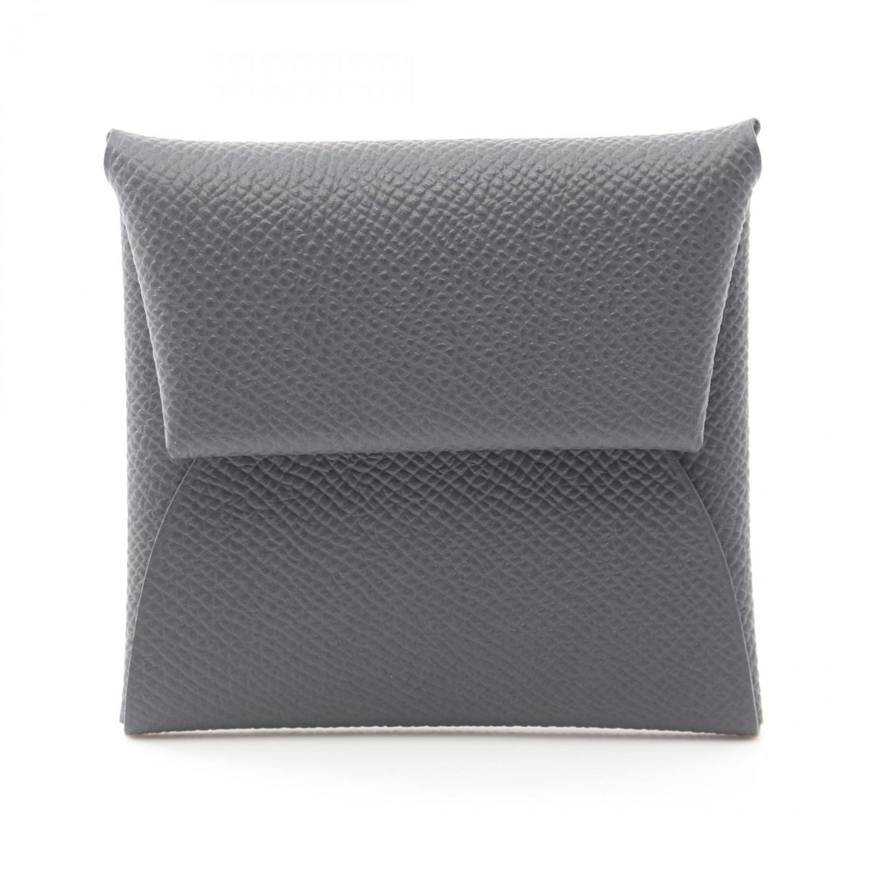 Hermes Bastia Wallet/Coin Case Wallet Epsom Leather Grey