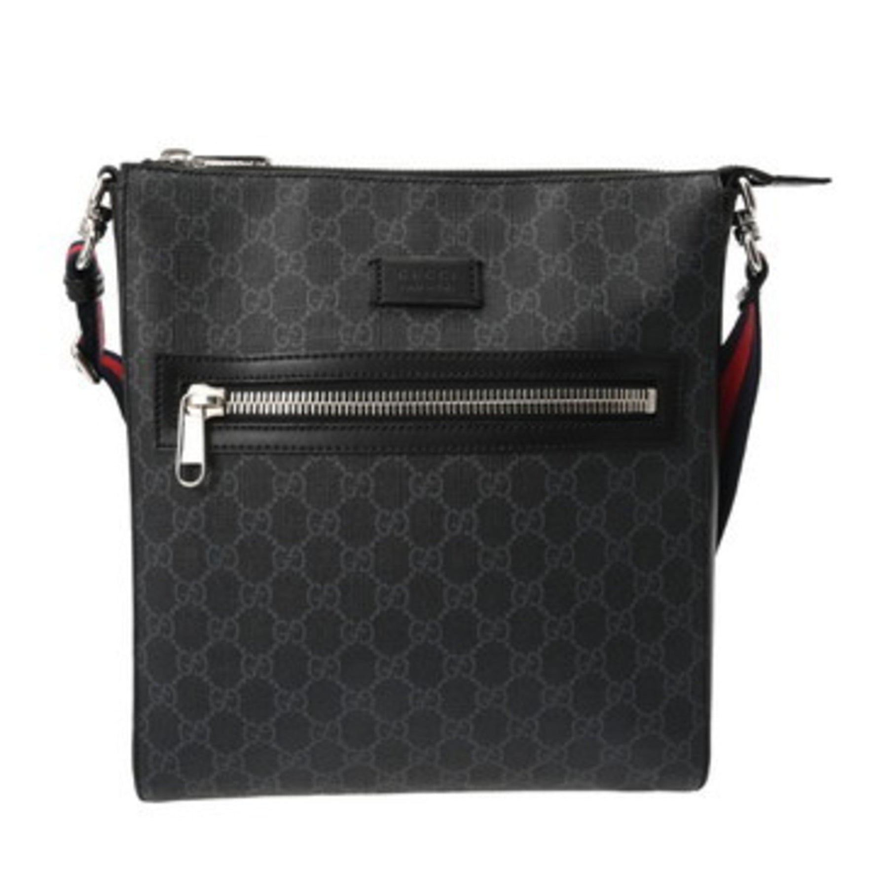 GUCCI GG Supreme Messenger Bag, PVC Leather Shoulder Bag