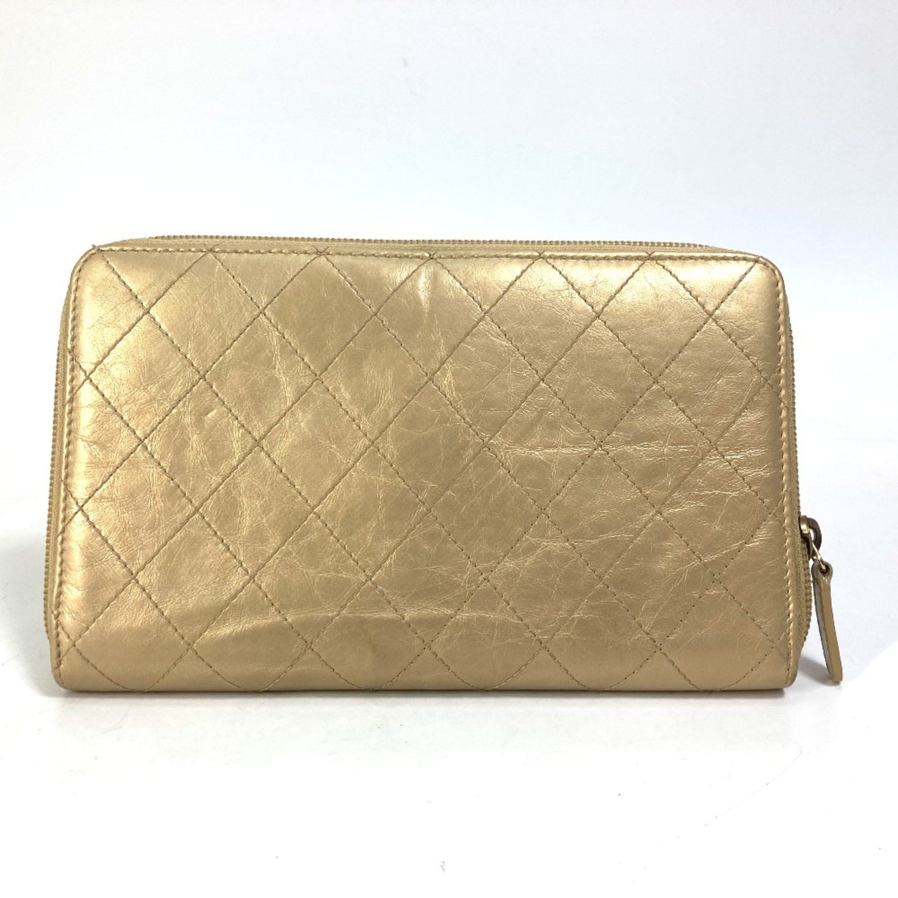 Chanel CC Mark CC Zip Around Long Wallet