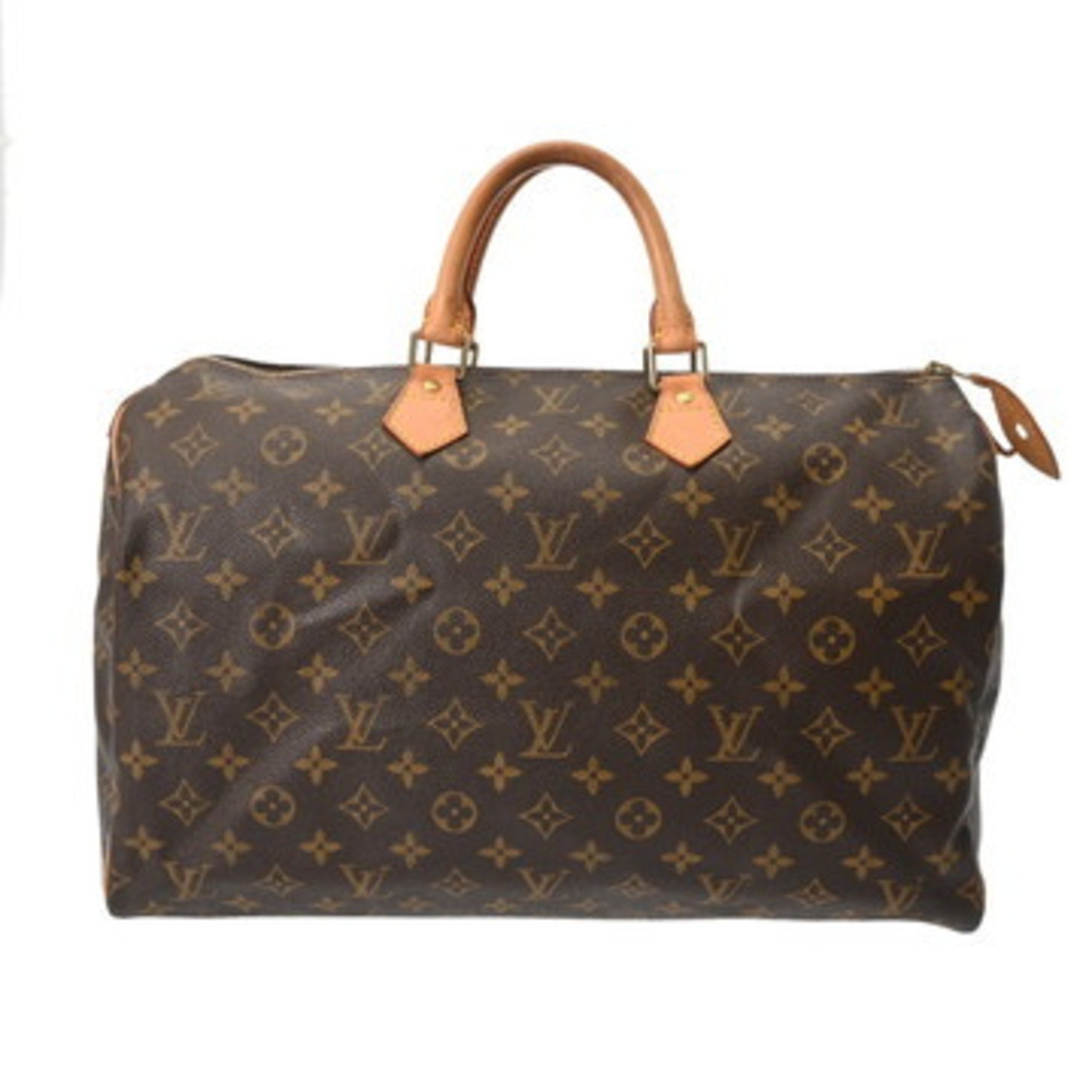 LOUIS VUITTON Monogram Speedy 40 Brown Canvas Handbag