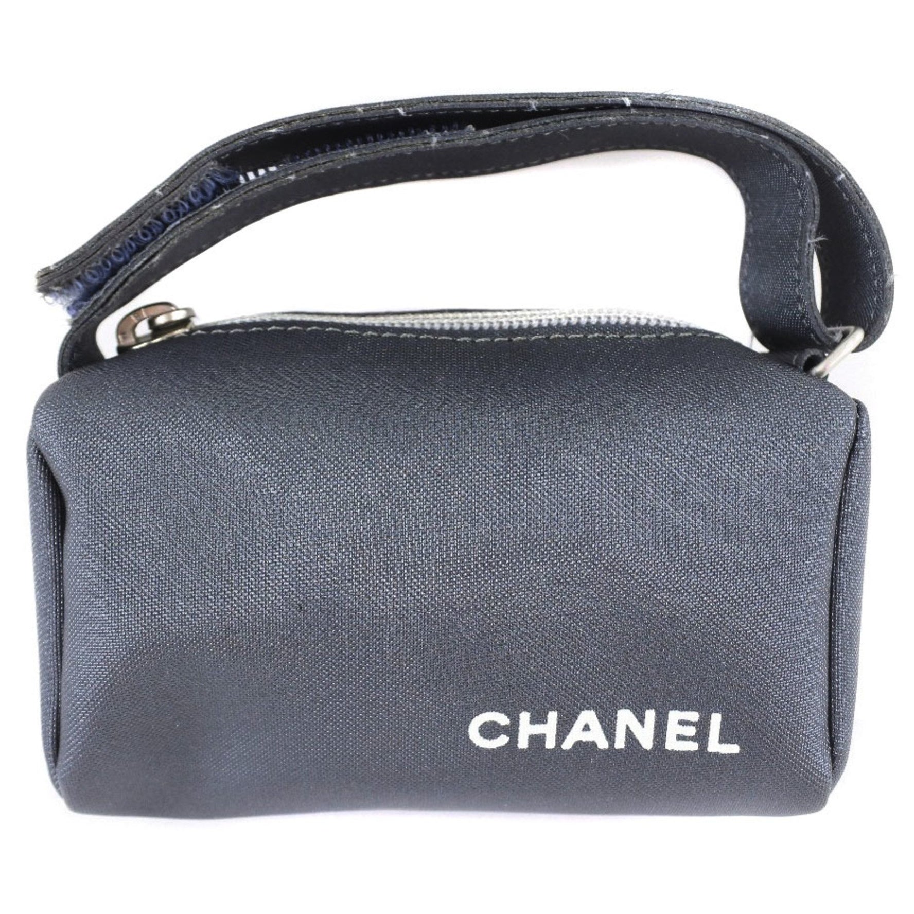 Chanel Logo Vintage Nylon Ladies Pouch