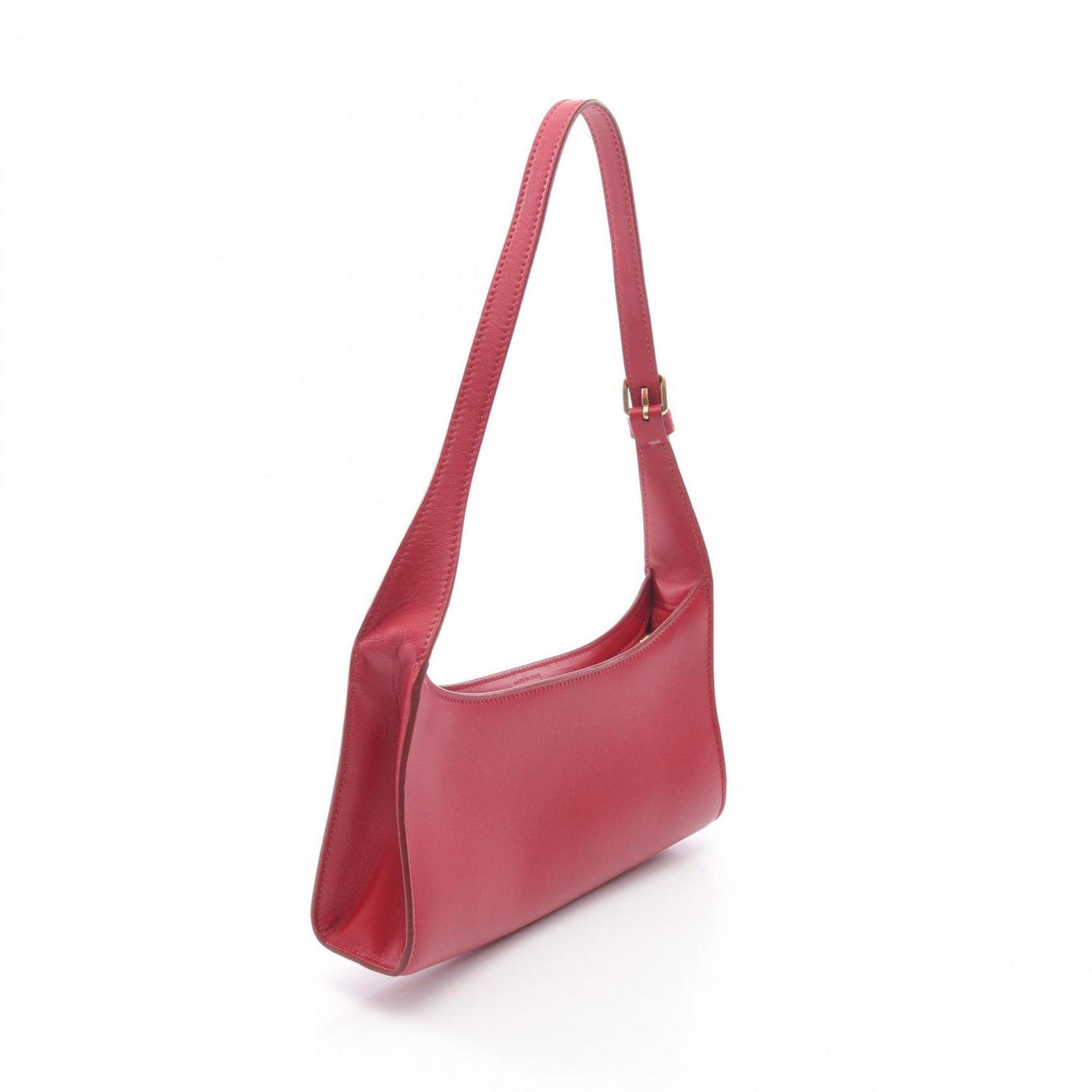 Celine Cuir Triomphe Shoulder Bag, Leather, Red