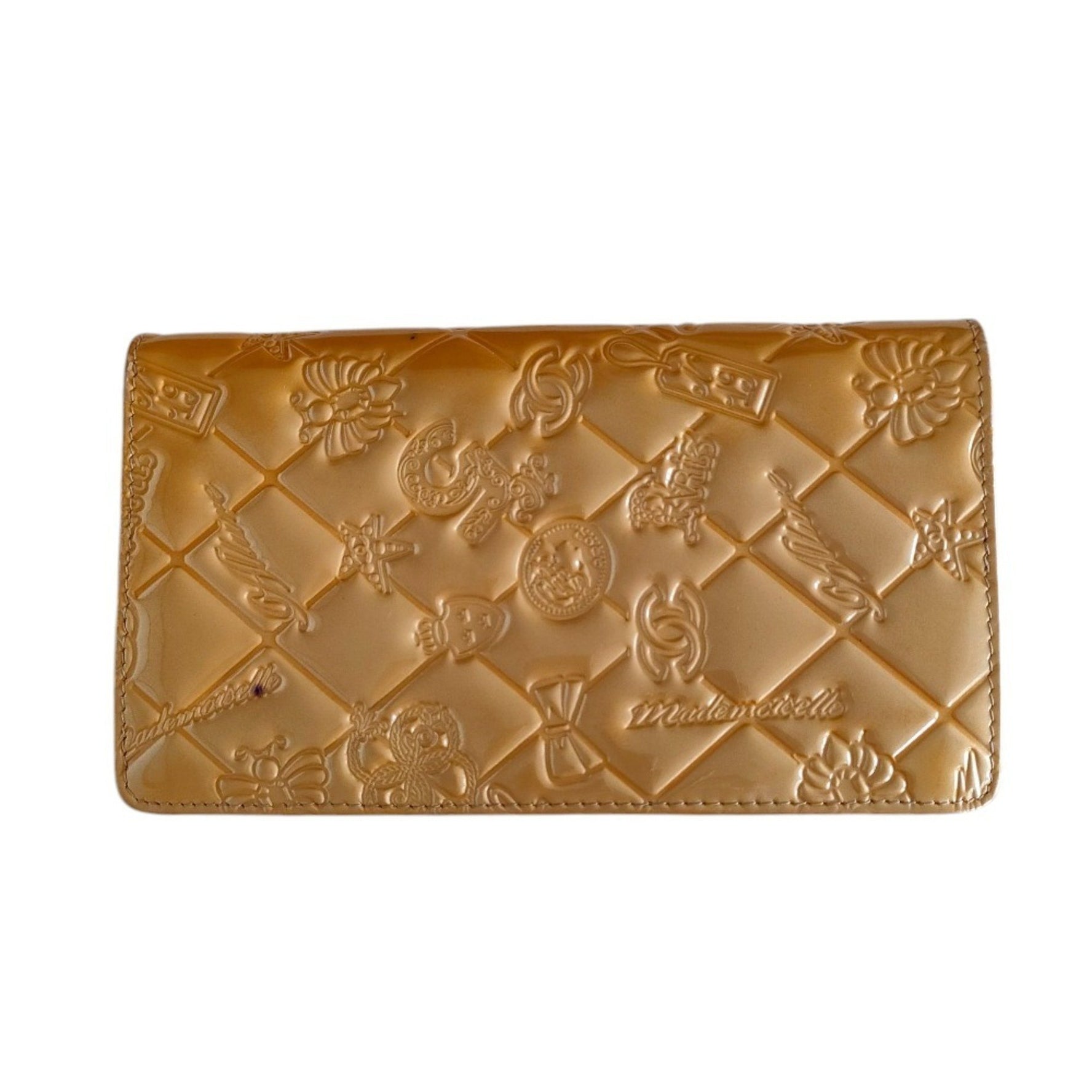 CHANEL Coco Mark Symbol Charm Icon Bi-fold Long Wallet Color