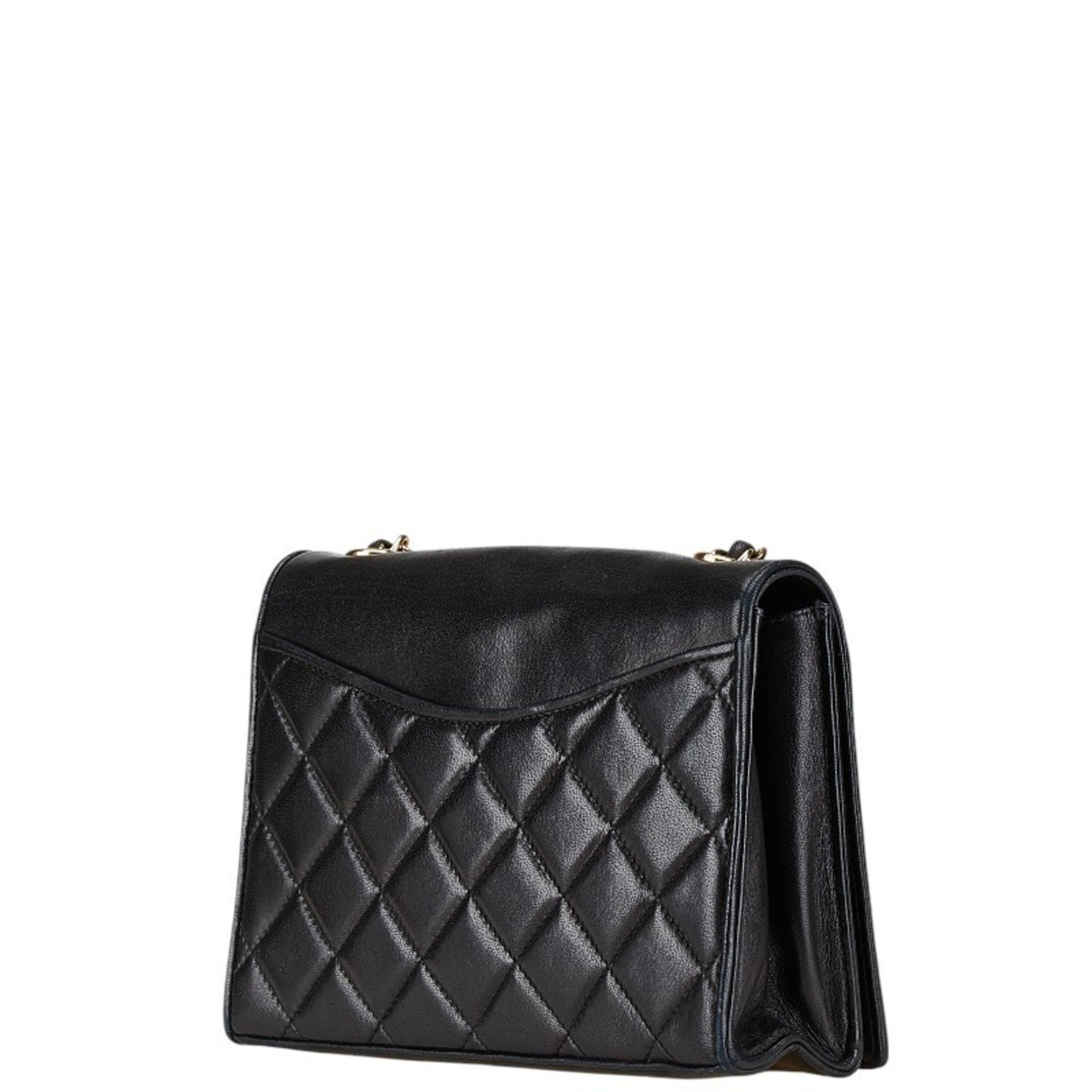 CHANEL Coco Mark Matelasse Chain Shoulder Bag in Lambskin