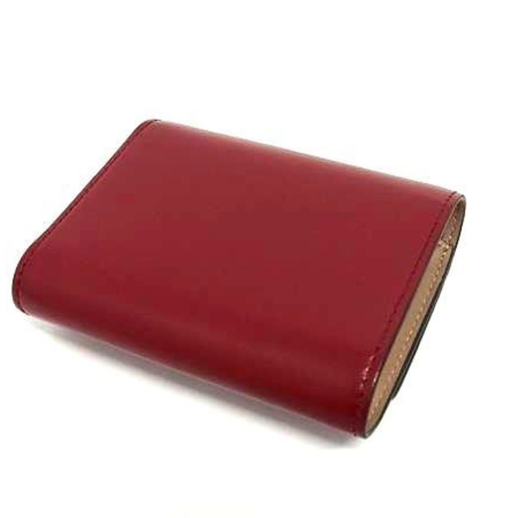 Jimmy Choo Malinda Wallet - Red Leather Tri-fold