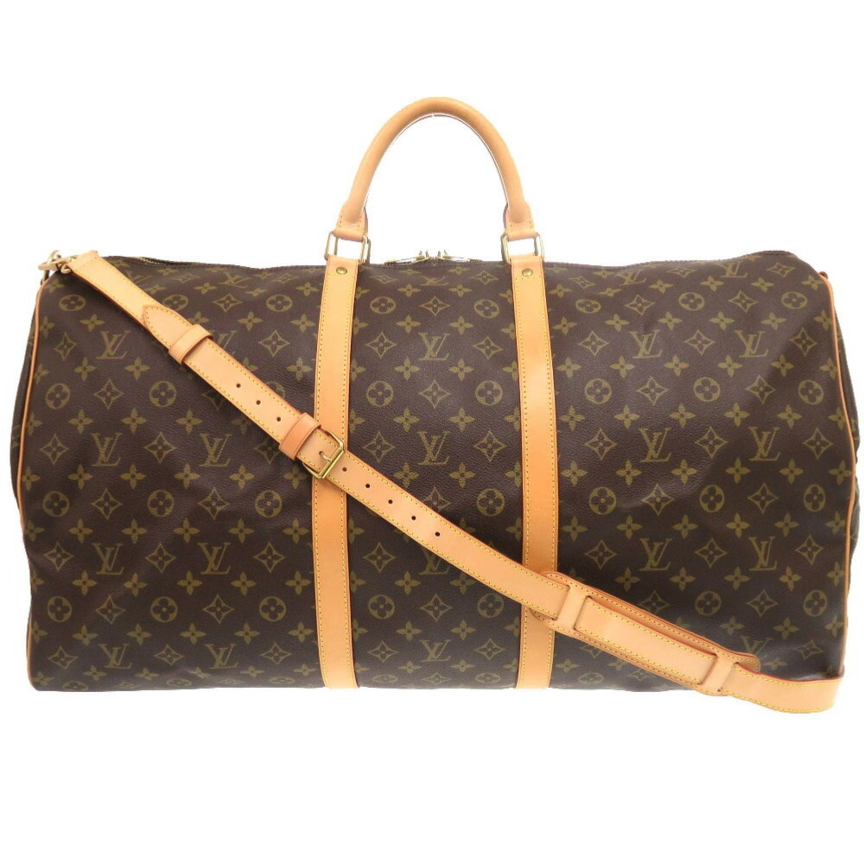 Louis Vuitton Keepall Bandouliere 60 Monogram Boston Bag LV 0950