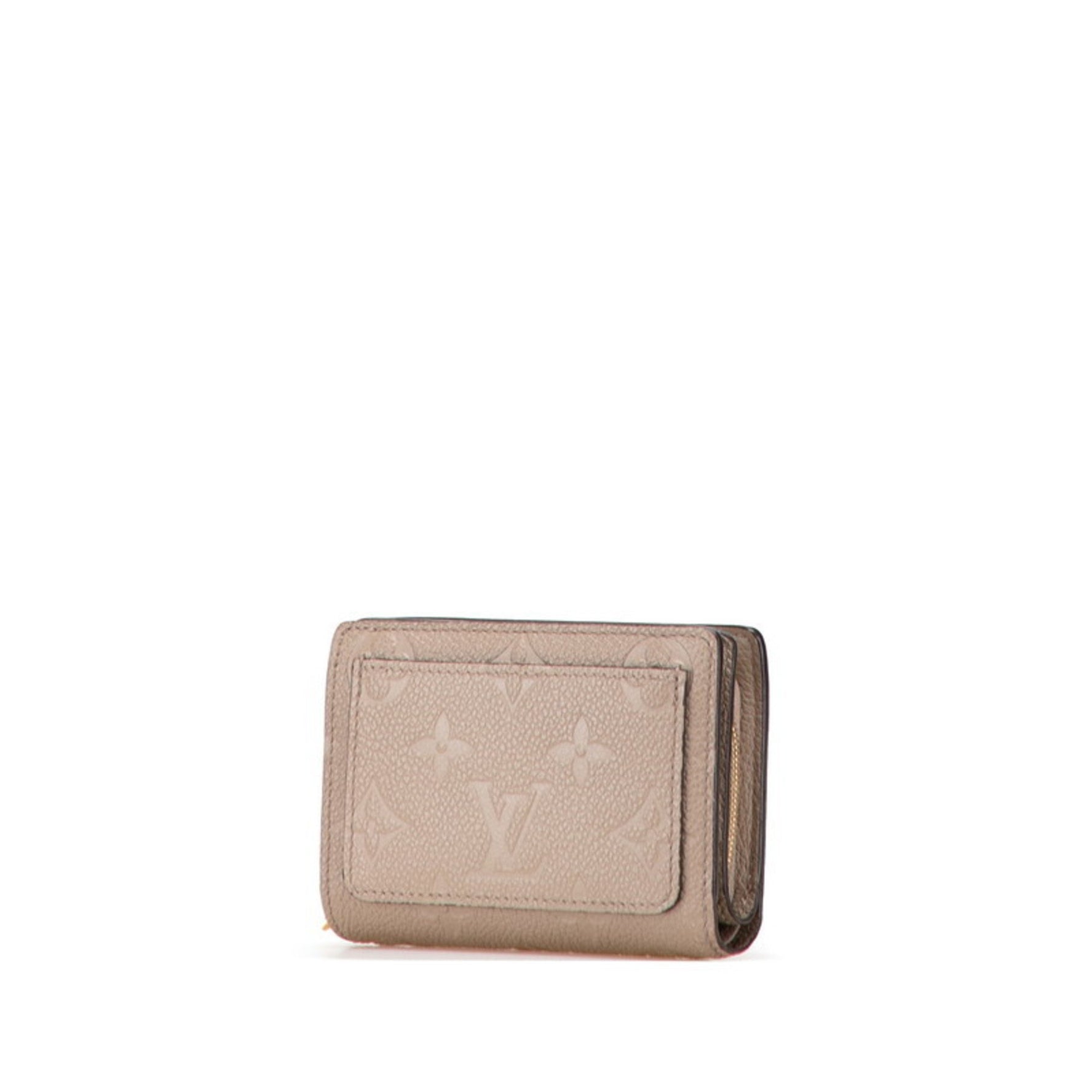 Louis Vuitton Monogram Empreinte Portefeuille Claire Bifold Wallet Tourterelle Beige Leather LOUIS VUITTON
