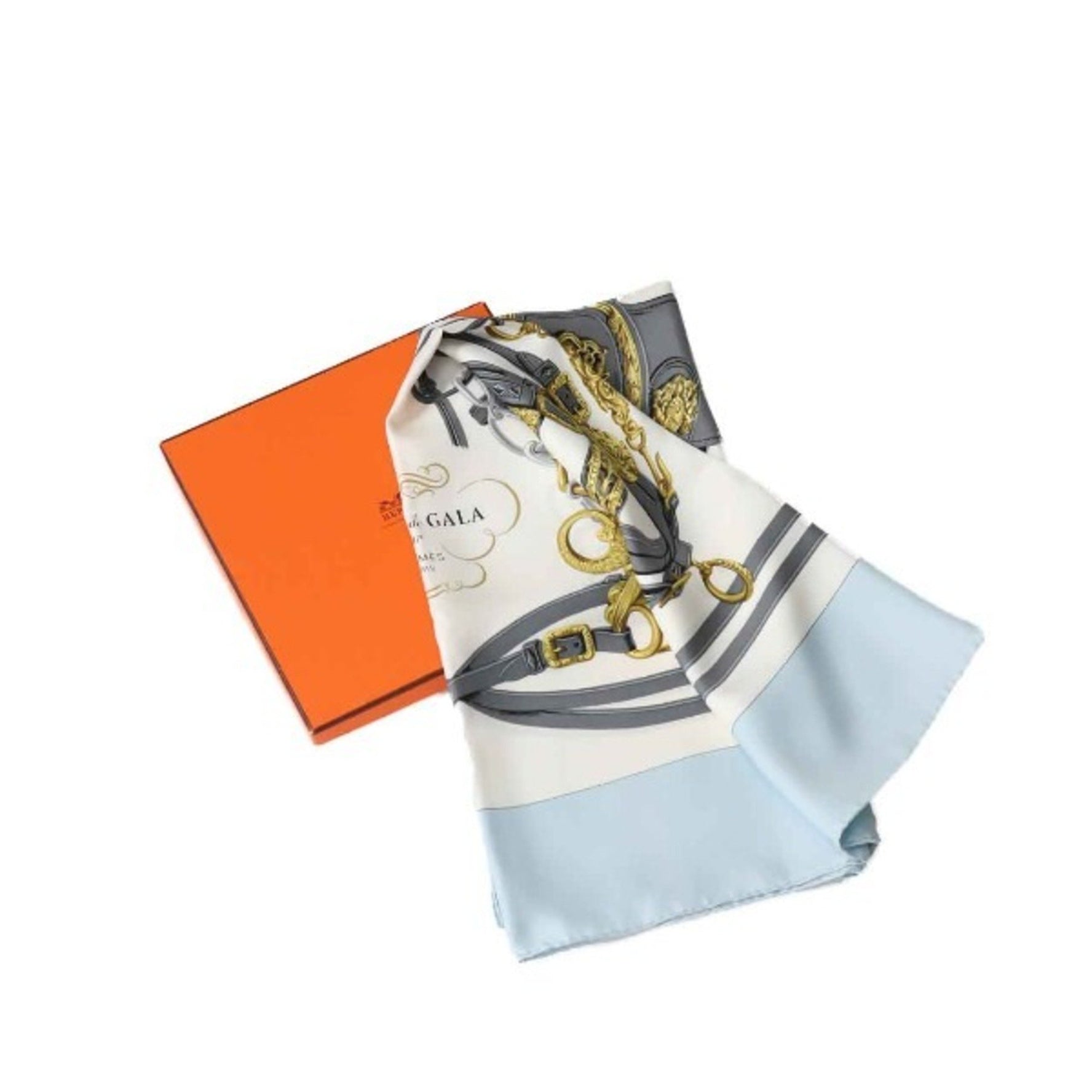 HERMES light blue scarf