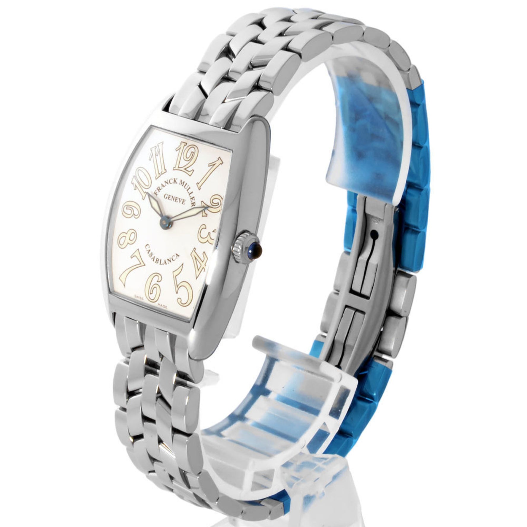 FRANCK MULLER 1752 Tono Curvex Casablanca Wristwatch Quartz White Dial