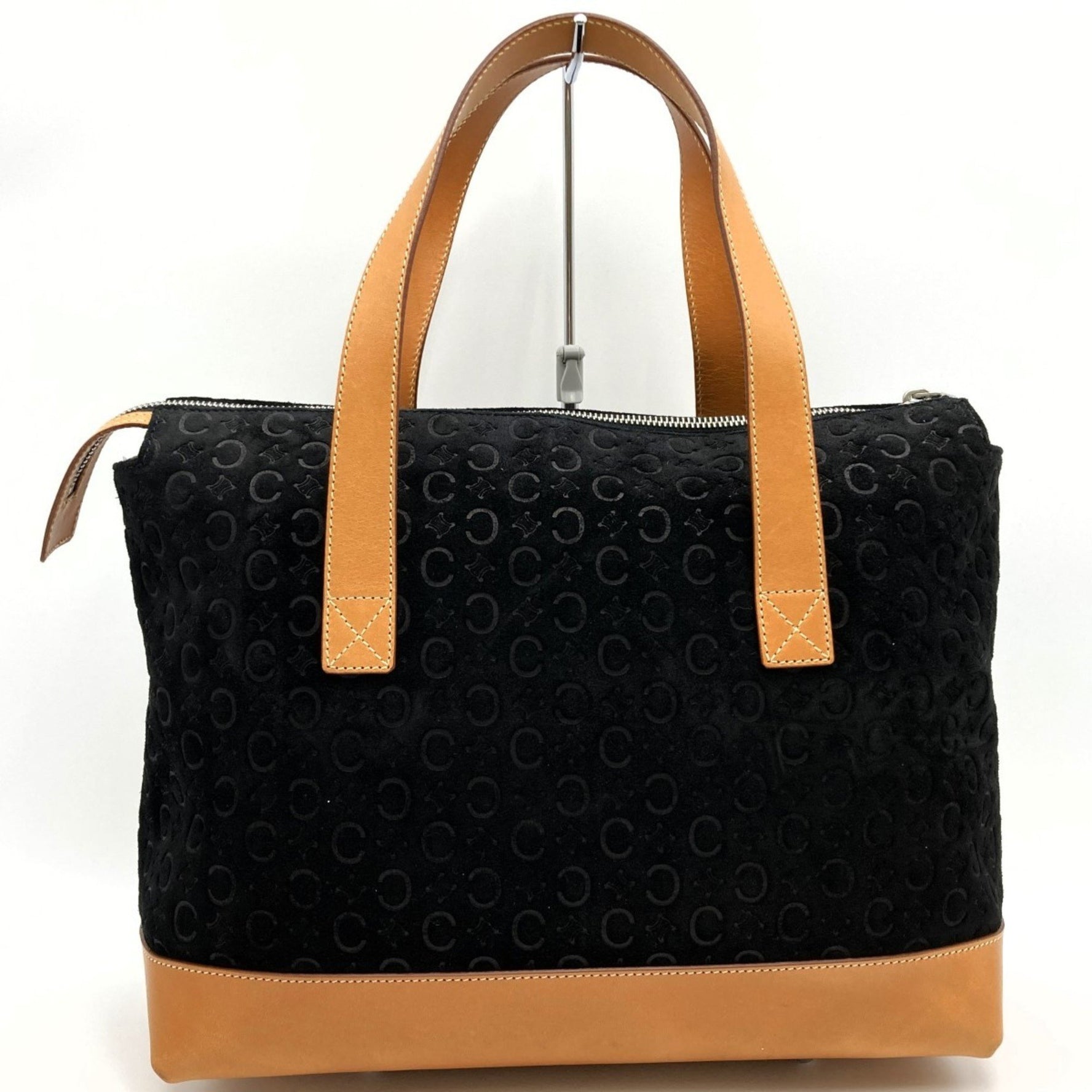 CELINE C macadam tote bag handbag suede leather ladies fashion 1 USED