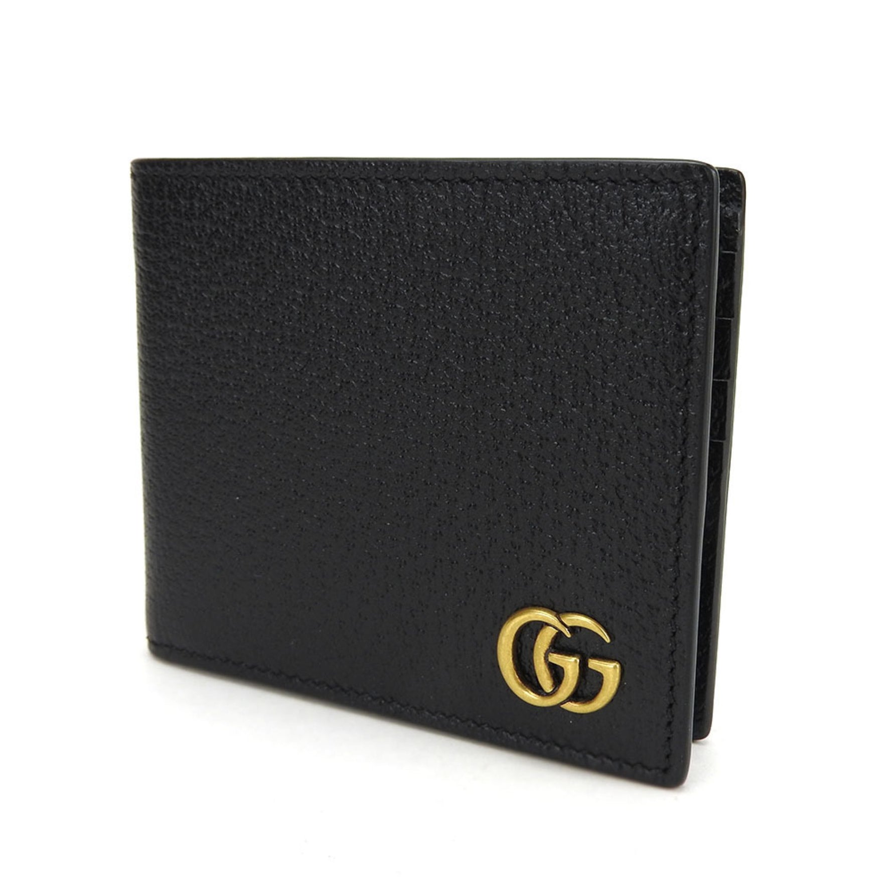 Gucci Wallet GG Marmont Leather Business Card Holder/Card Case Bifold Men's