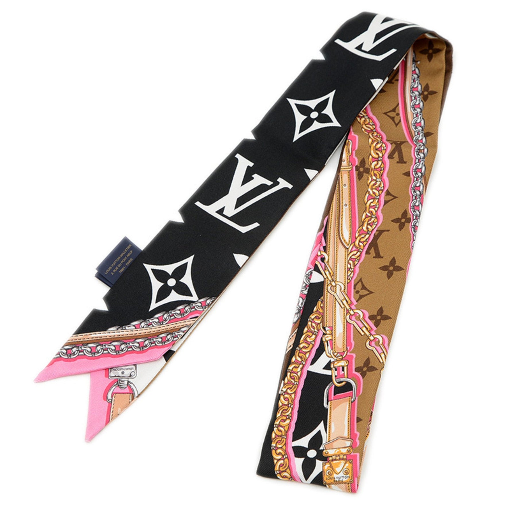 Louis Vuitton Bandeau BB Ultimate Silk Scarf/Muffler, Noir