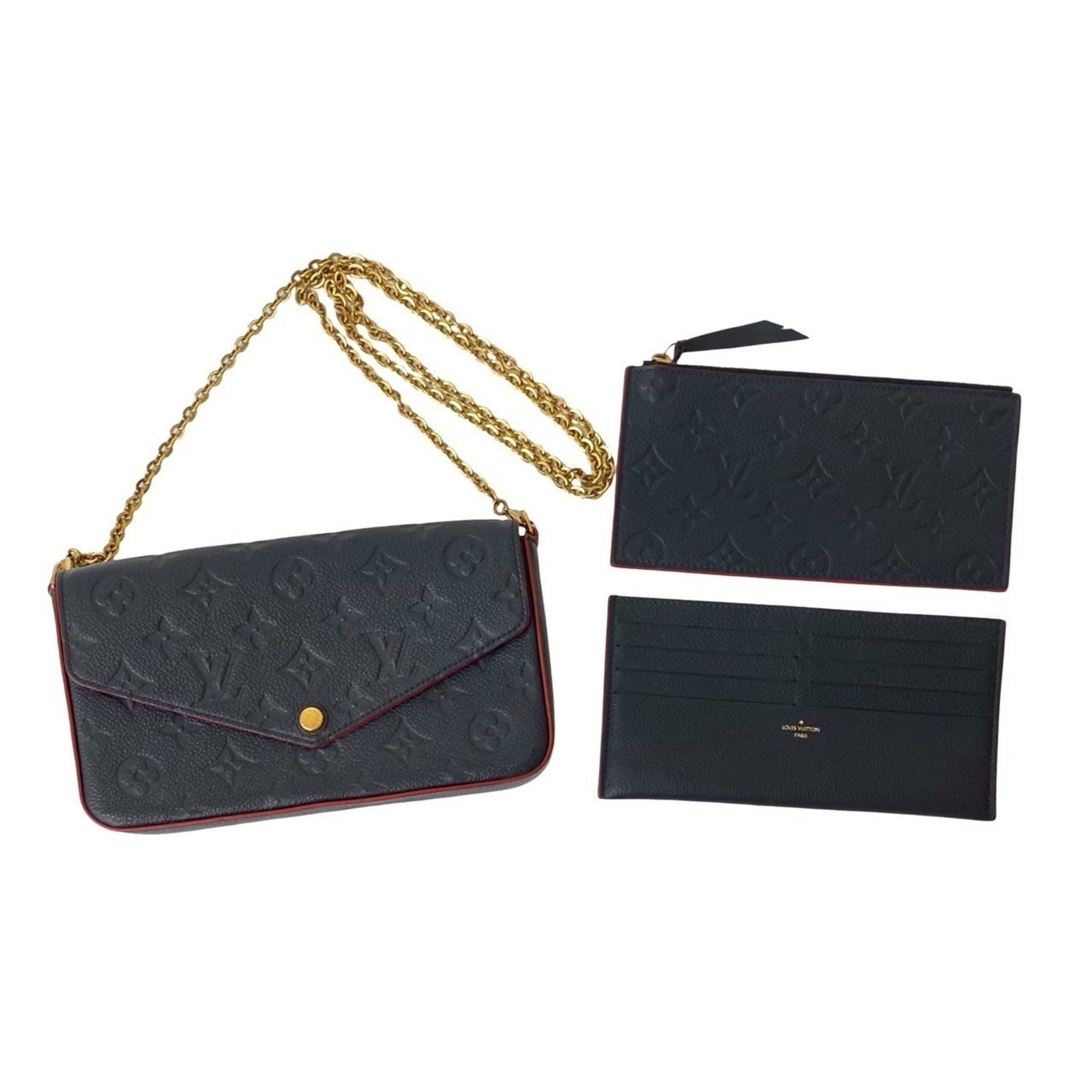 Louis Vuitton Pochette Felicie Monogram Empreinte Leather Shoulder Bag