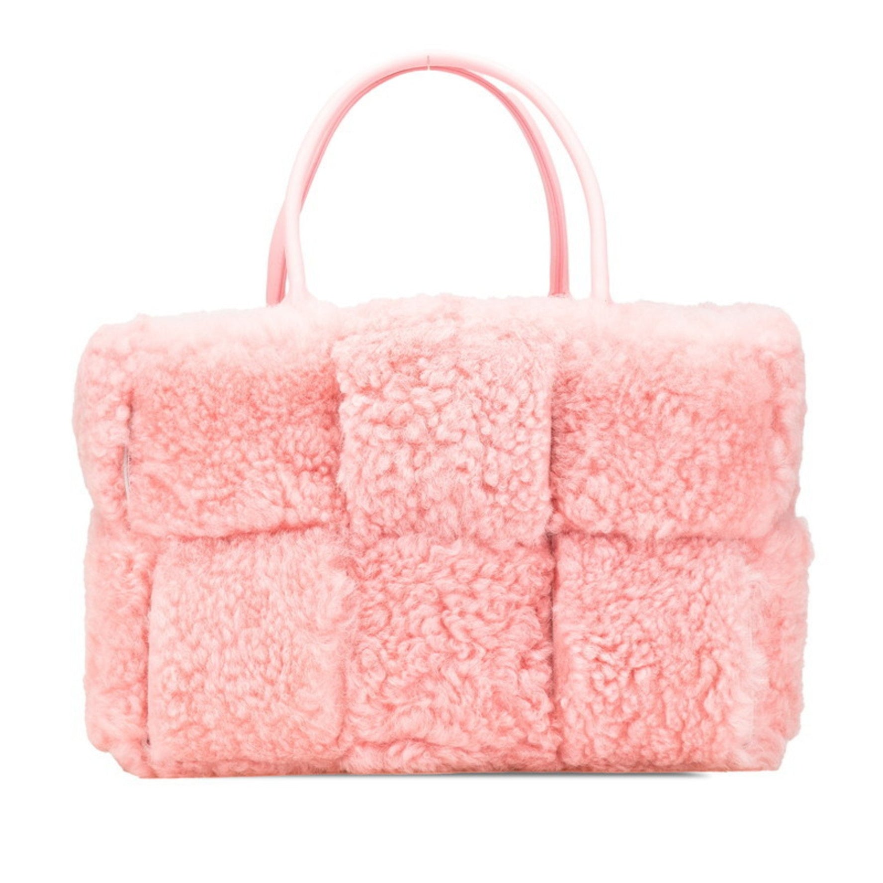 Bottega Veneta Maxi Intrecciato Arco Handbag in Mouton Leather