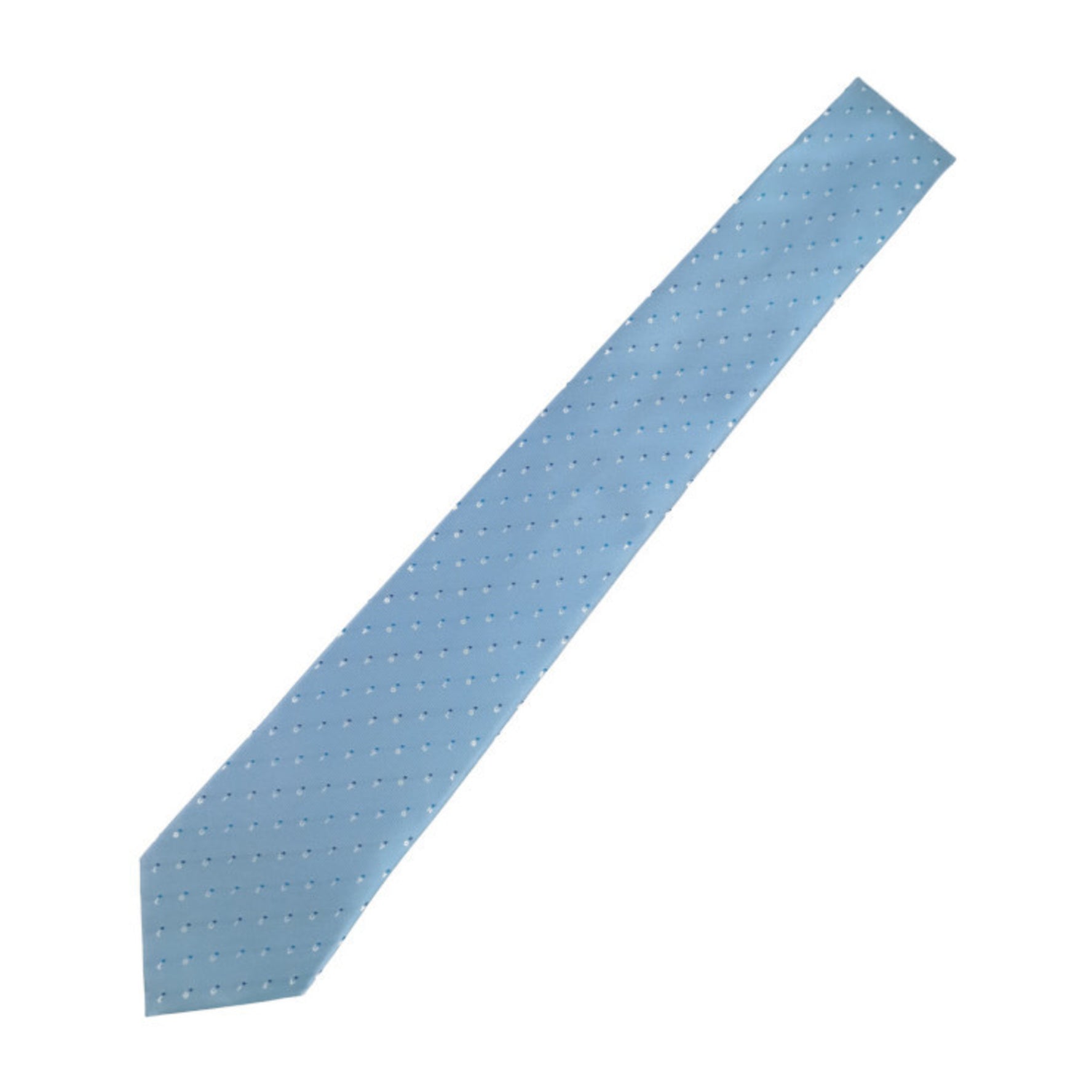 Louis Vuitton Necktie Cravate LV Spelling Light Blue 100% Silk