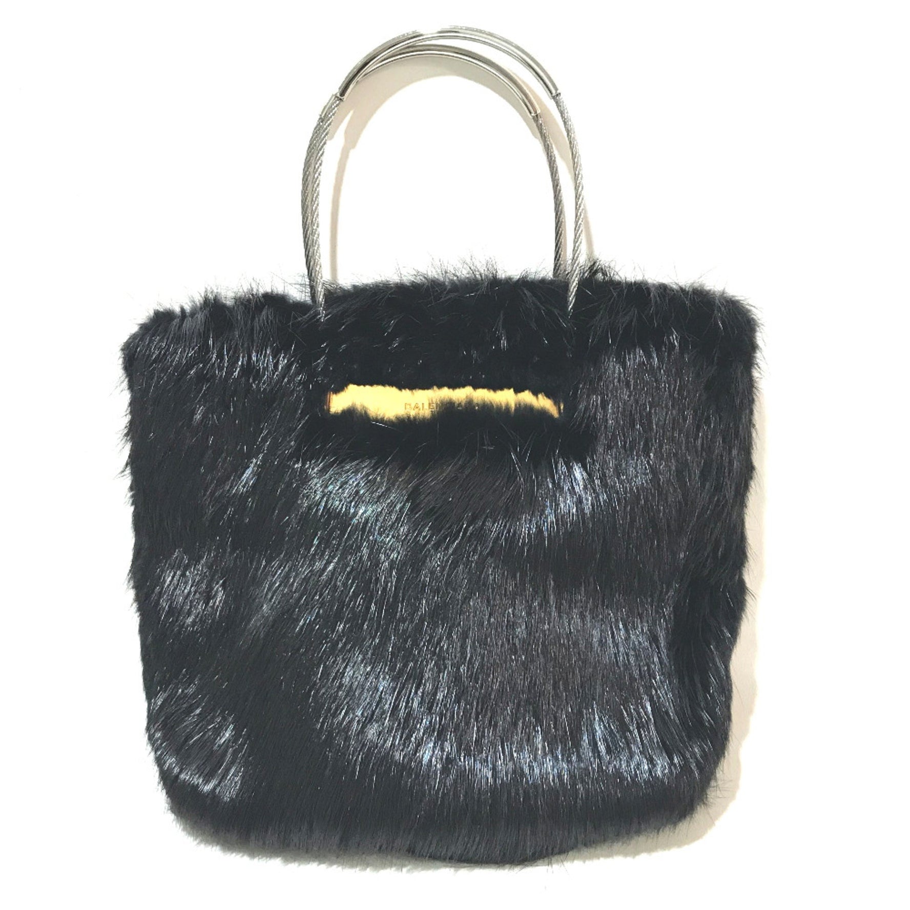 Balenciaga cable bag fur tote Hand Bag