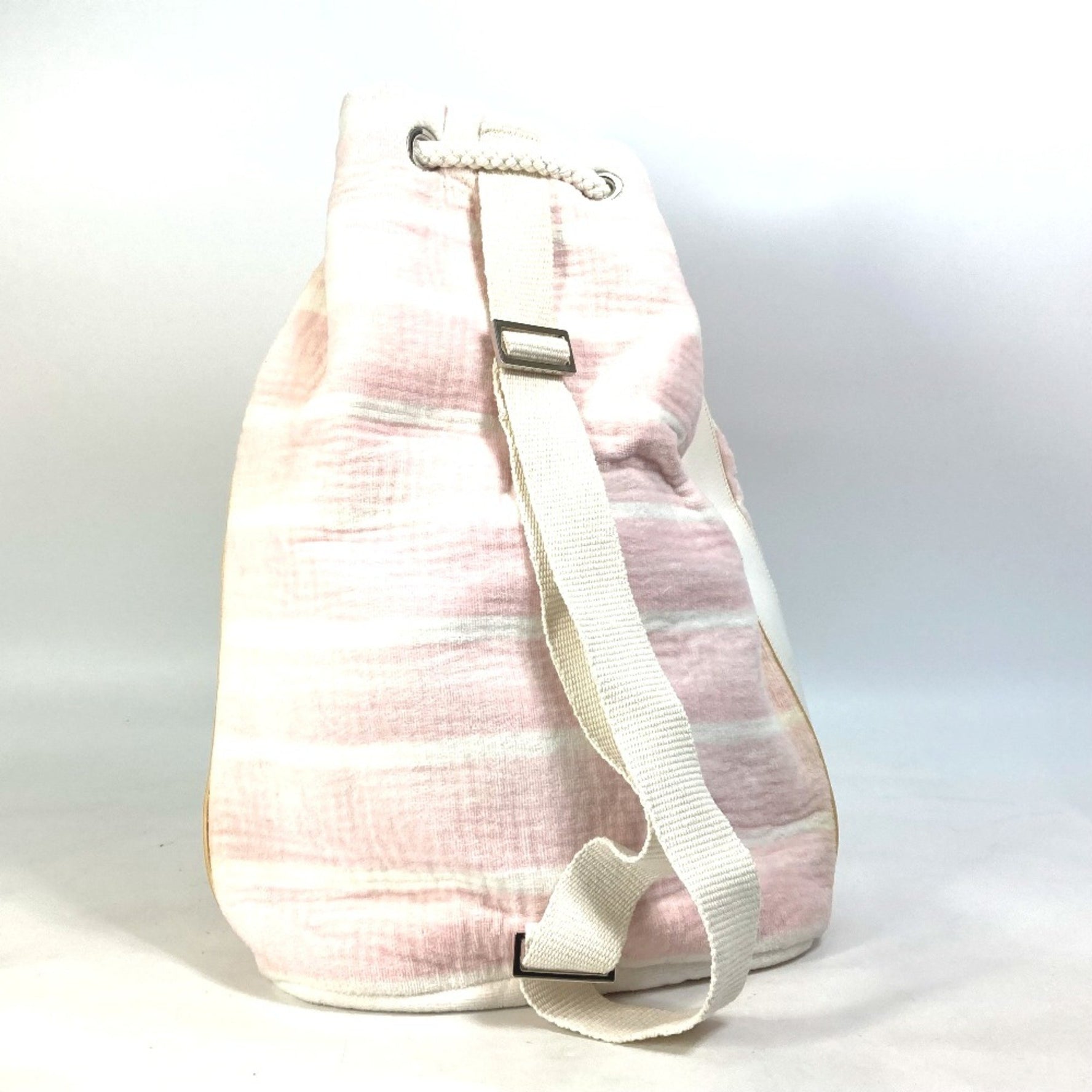 Chanel beach bag shoulder drawstring bag Shoulder Bag White