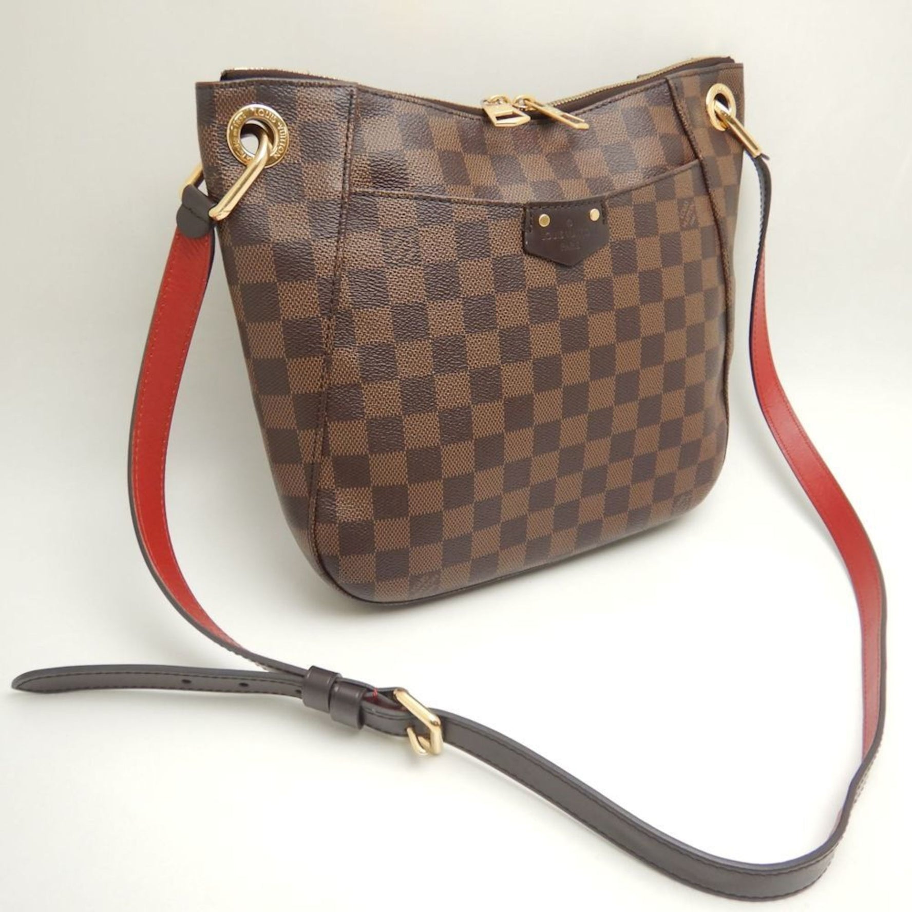 Louis Vuitton Damier South Bank Shoulder Bag Ebene