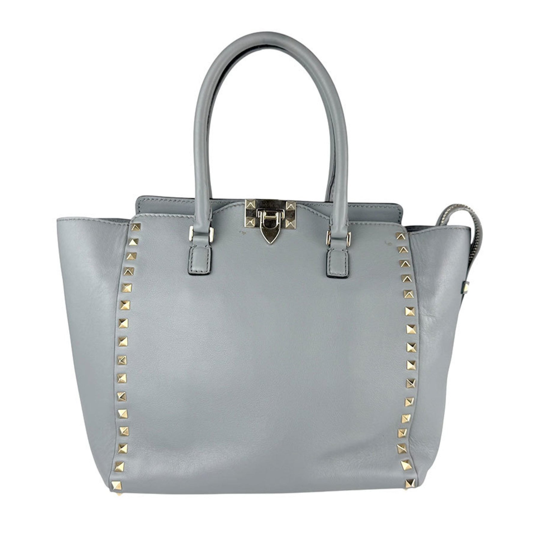 Valentino Garavani Rockstud Leather Shoulder Bag in and Gold