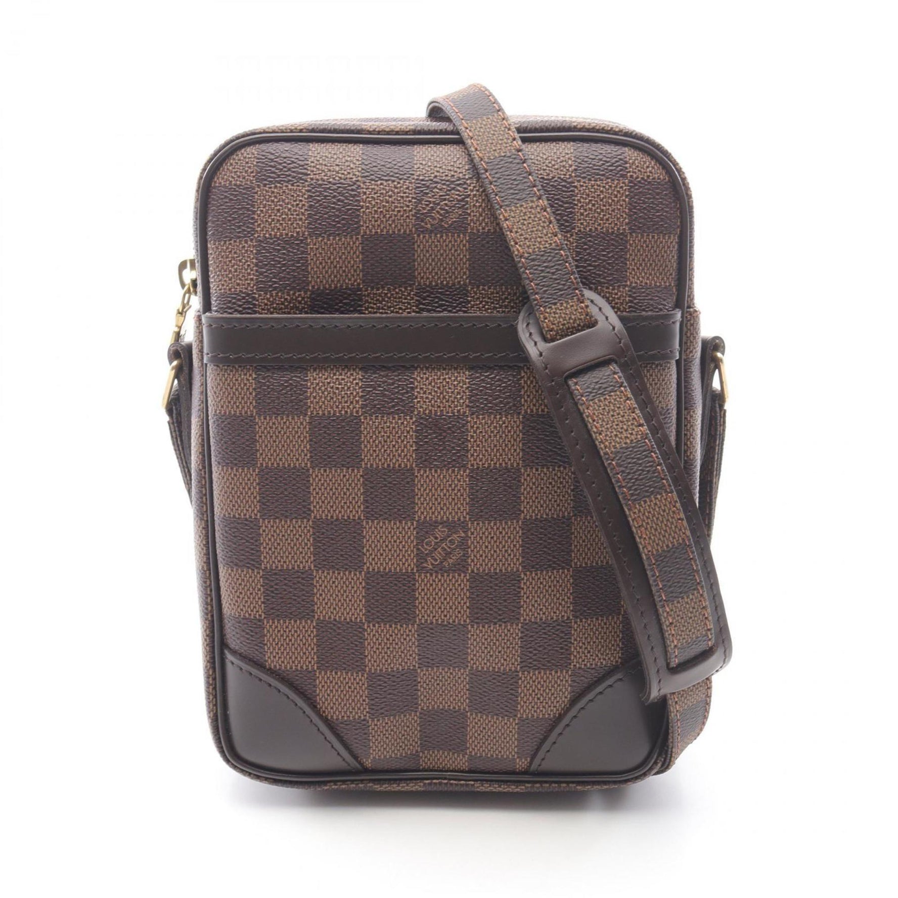 Louis Vuitton Danube Shoulder Bag, Coated Canvas and Leather with Damier Finish