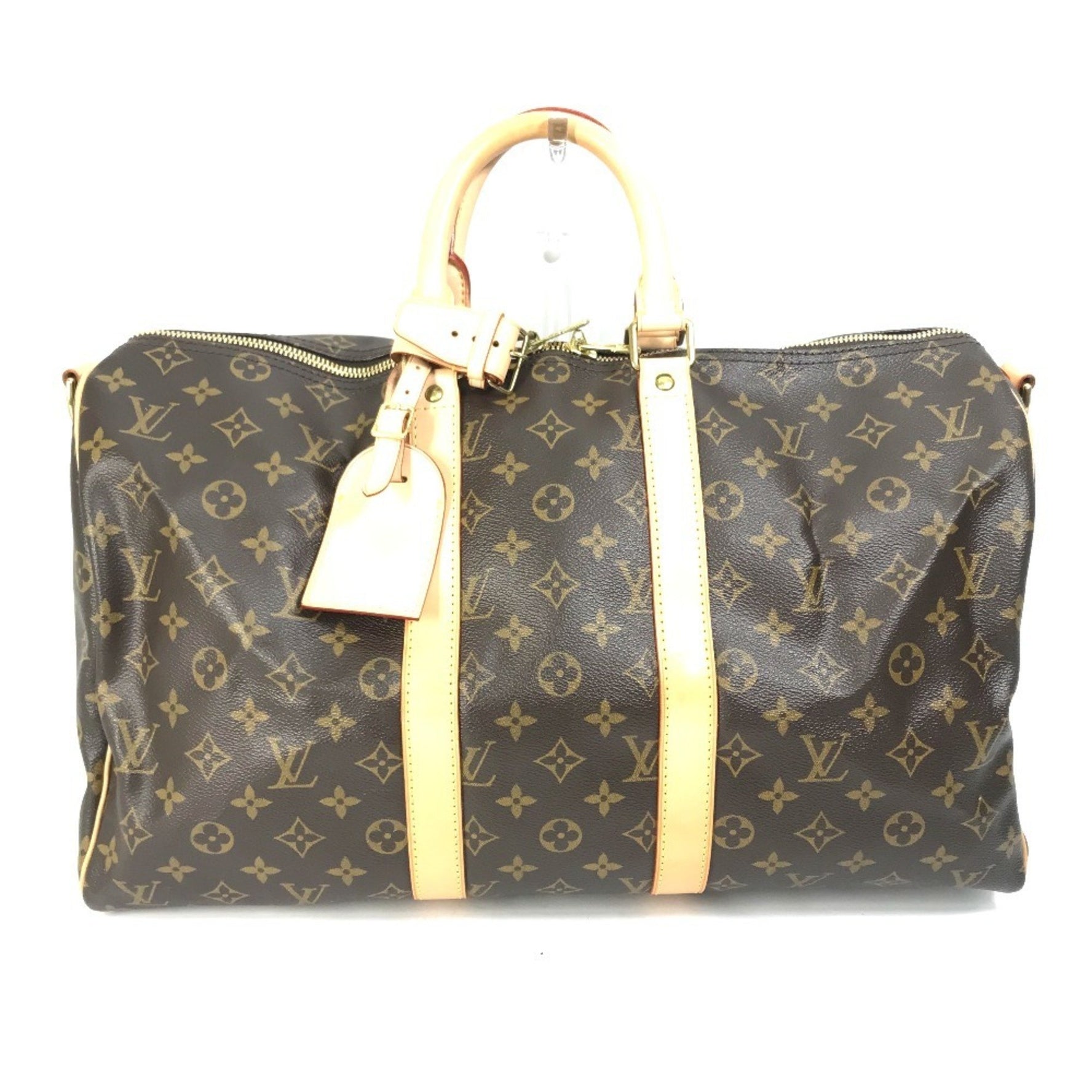 Louis Vuitton Keepall Bandouliere 45 Travel Bag, Shoulder Handbag, Boston Monogram Canvas