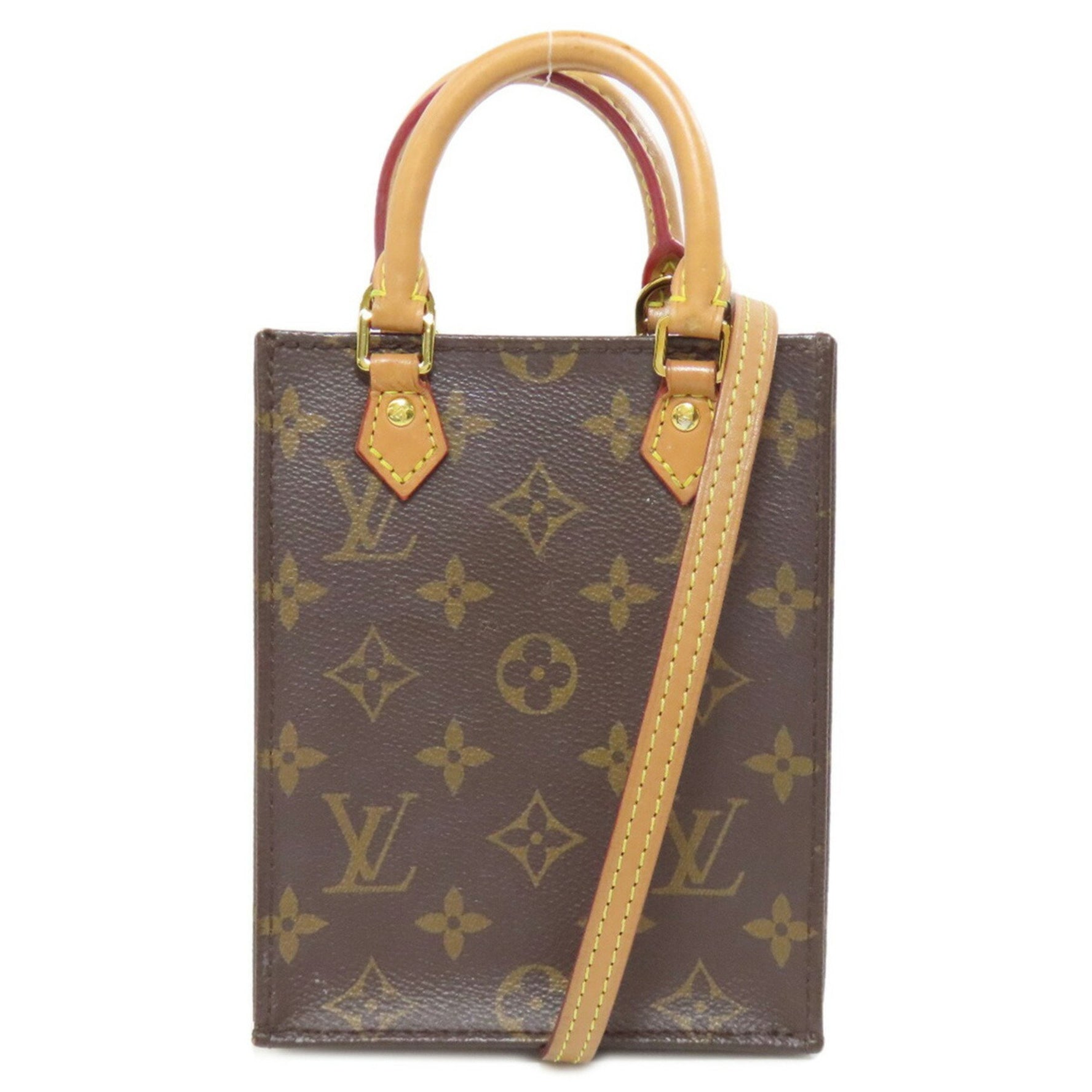 Louis Vuitton Petite Sac Plat Handbag Canvas