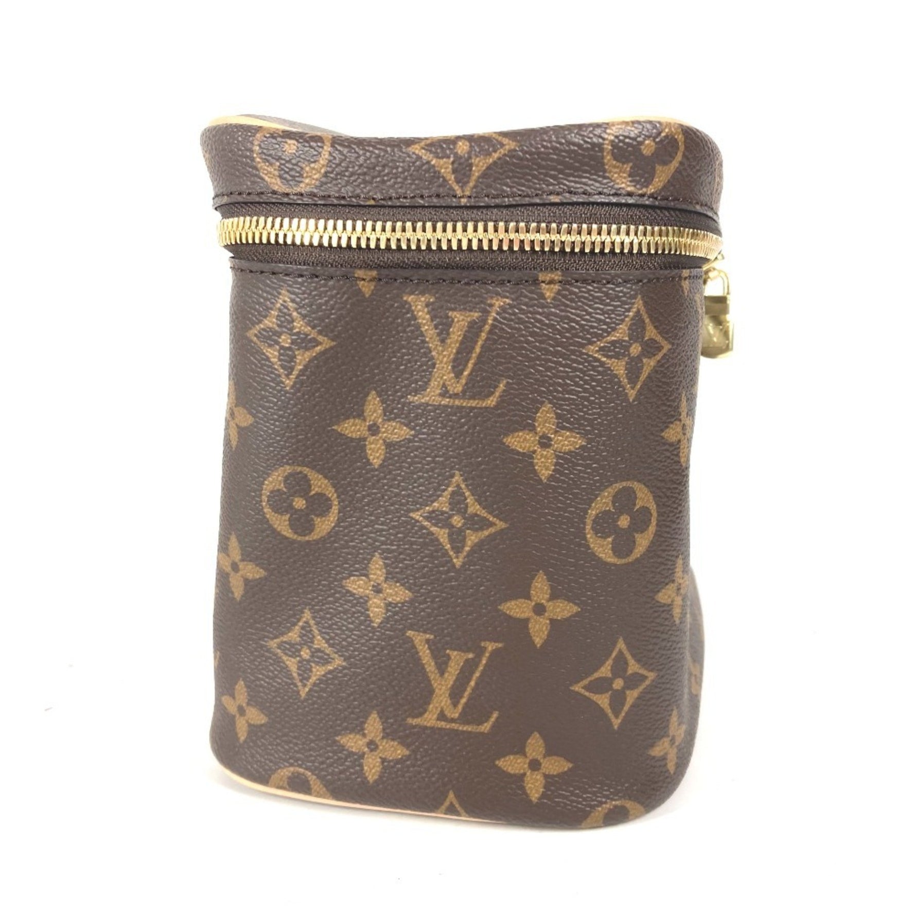 Louis Vuitton Monogram Nice BB Vanity Bag Pouch Handbag Canvas Brown Similar