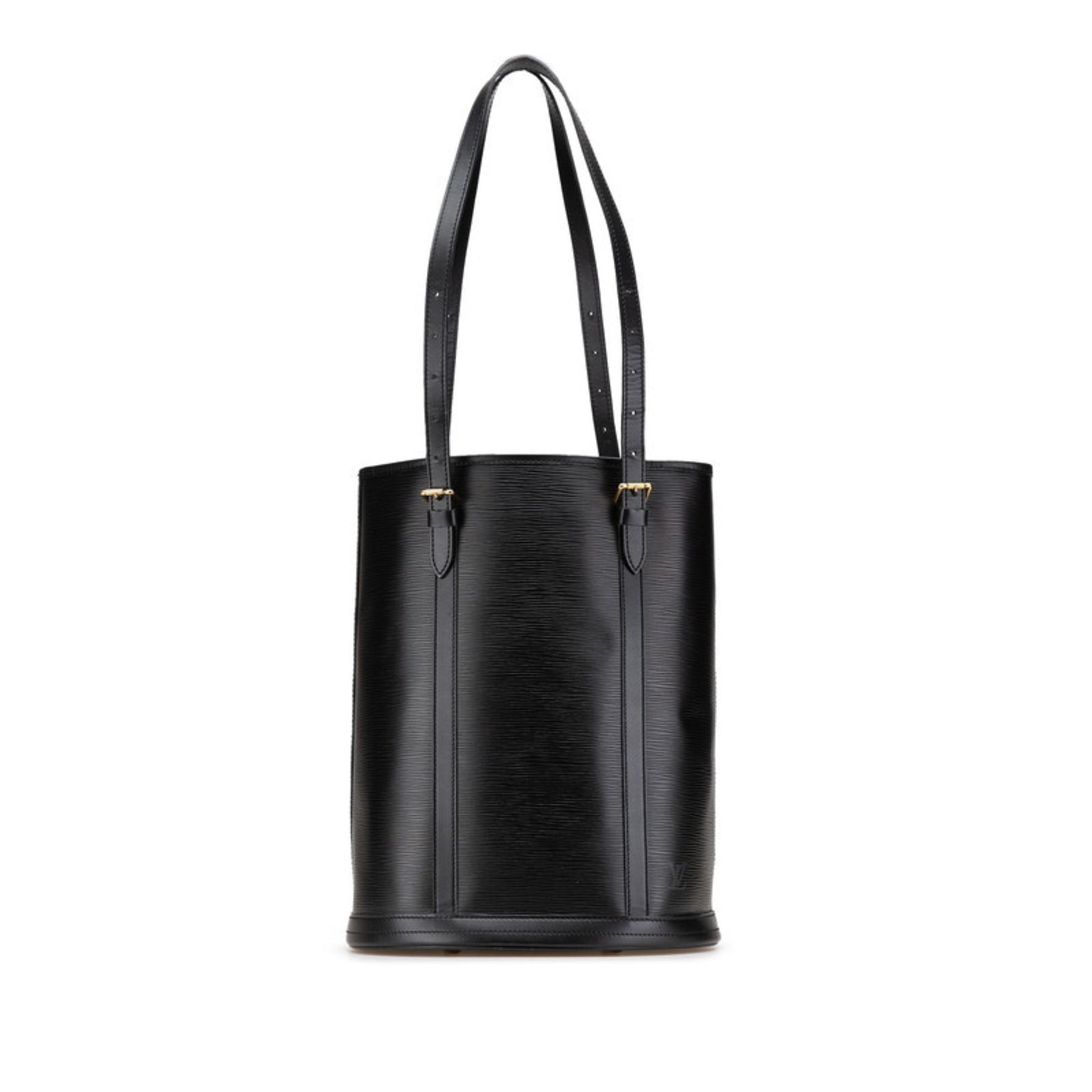 Louis Vuitton Epi Bucket GM Special Order Tote Bag Shoulder Black Noir Leather