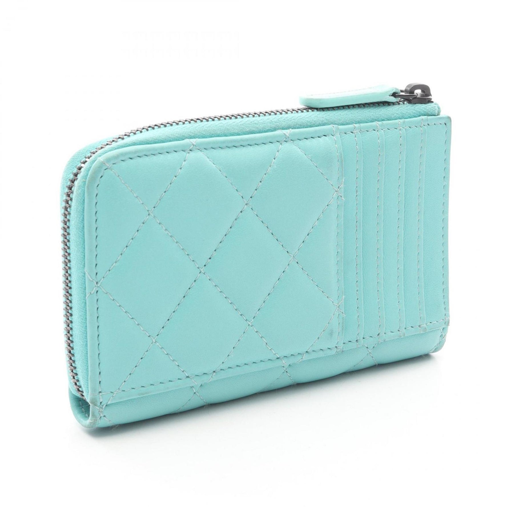 CHANEL Matelasse Fragment Case, Business Card Wallet, Coin Leather