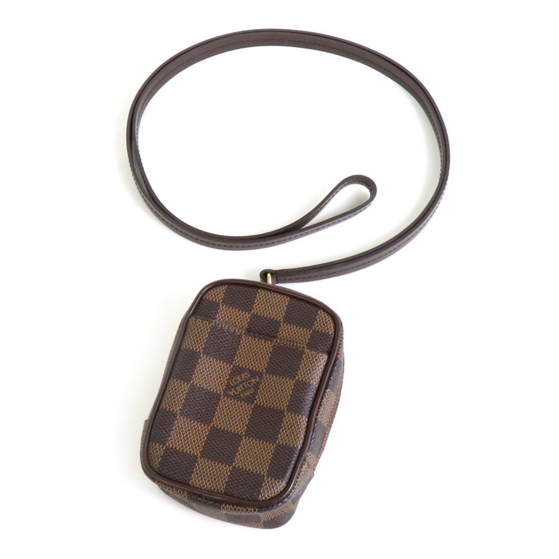 Louis Vuitton Pouch Pochette Damier Etuy Okapi PM Canvas Ebene Unisex