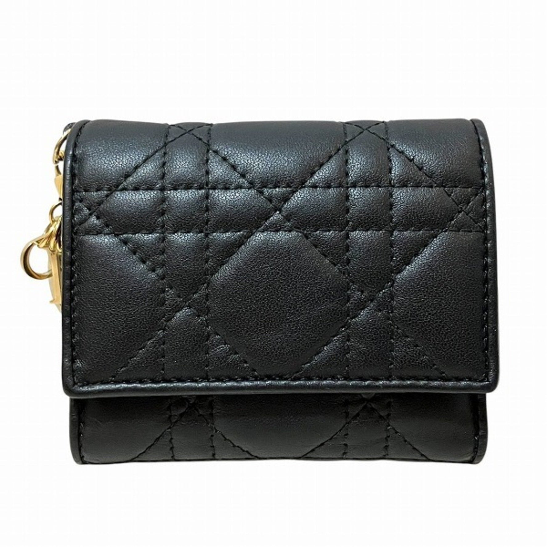Christian Dior Dior Lady Lotus Wallet Tri-fold