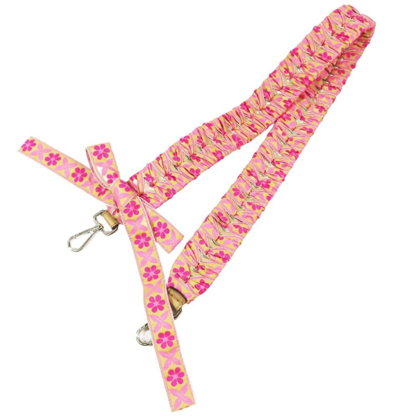 FENDI STRAP YOU Shoulder Strap for Bags Accessories Ribbon Floral Tyrolean Tape